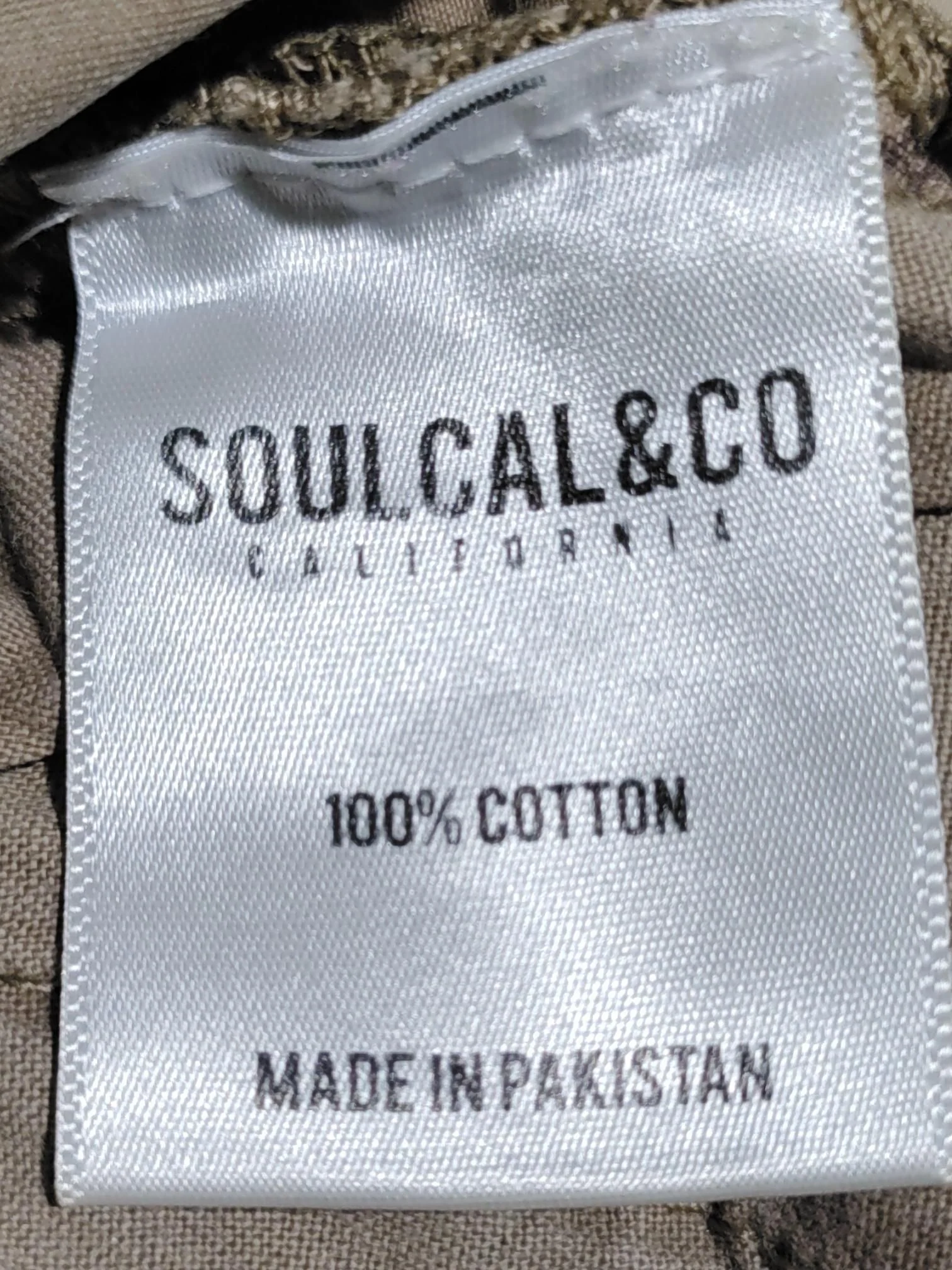 SoulCal&Co Men's Shorts W 32 in Tan 100% Cotton Chino - Image 8