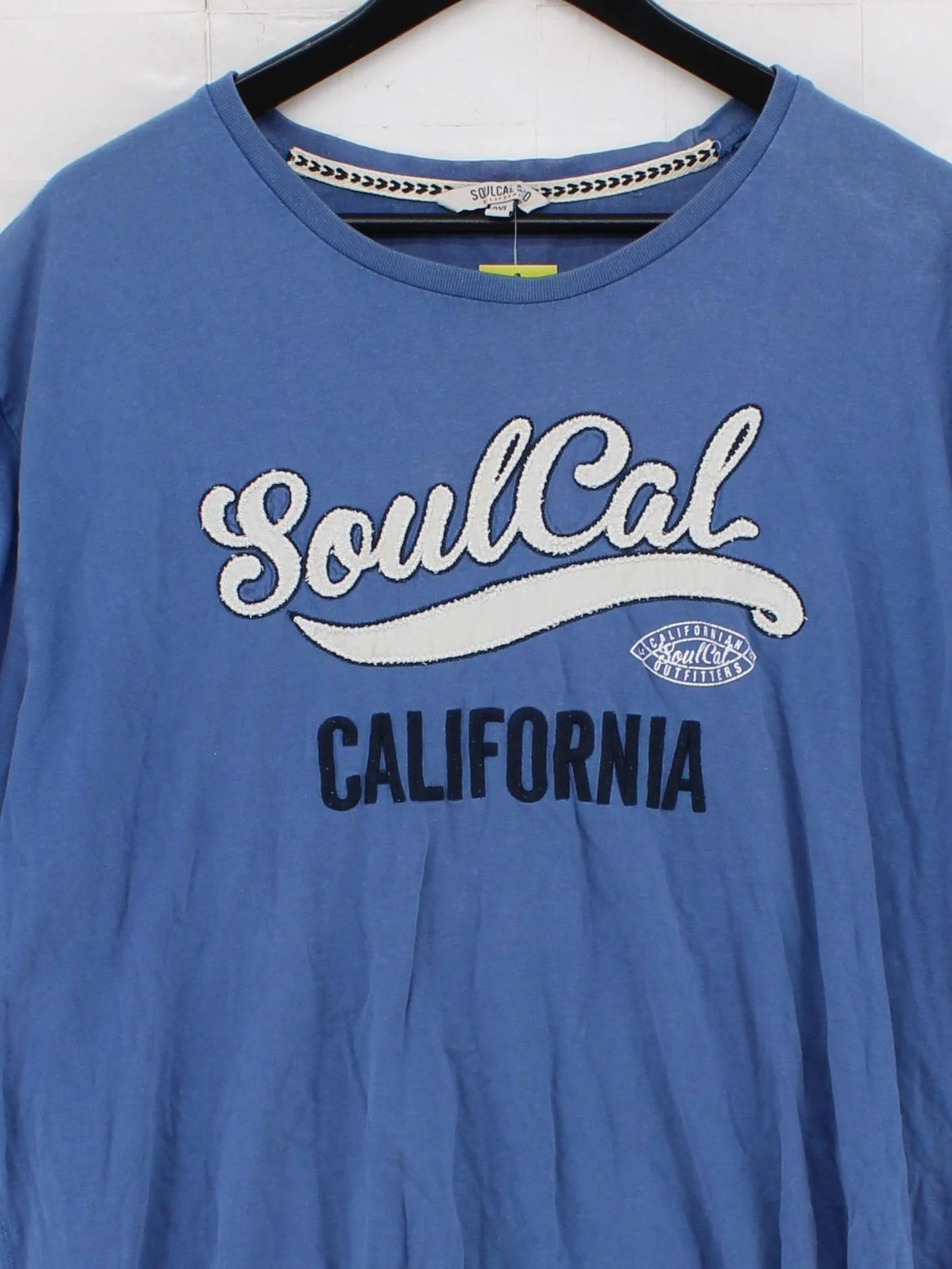 SoulCal&Co Men's T-Shirt XXL Blue Graphic 100% Cotton Basic - Image 3