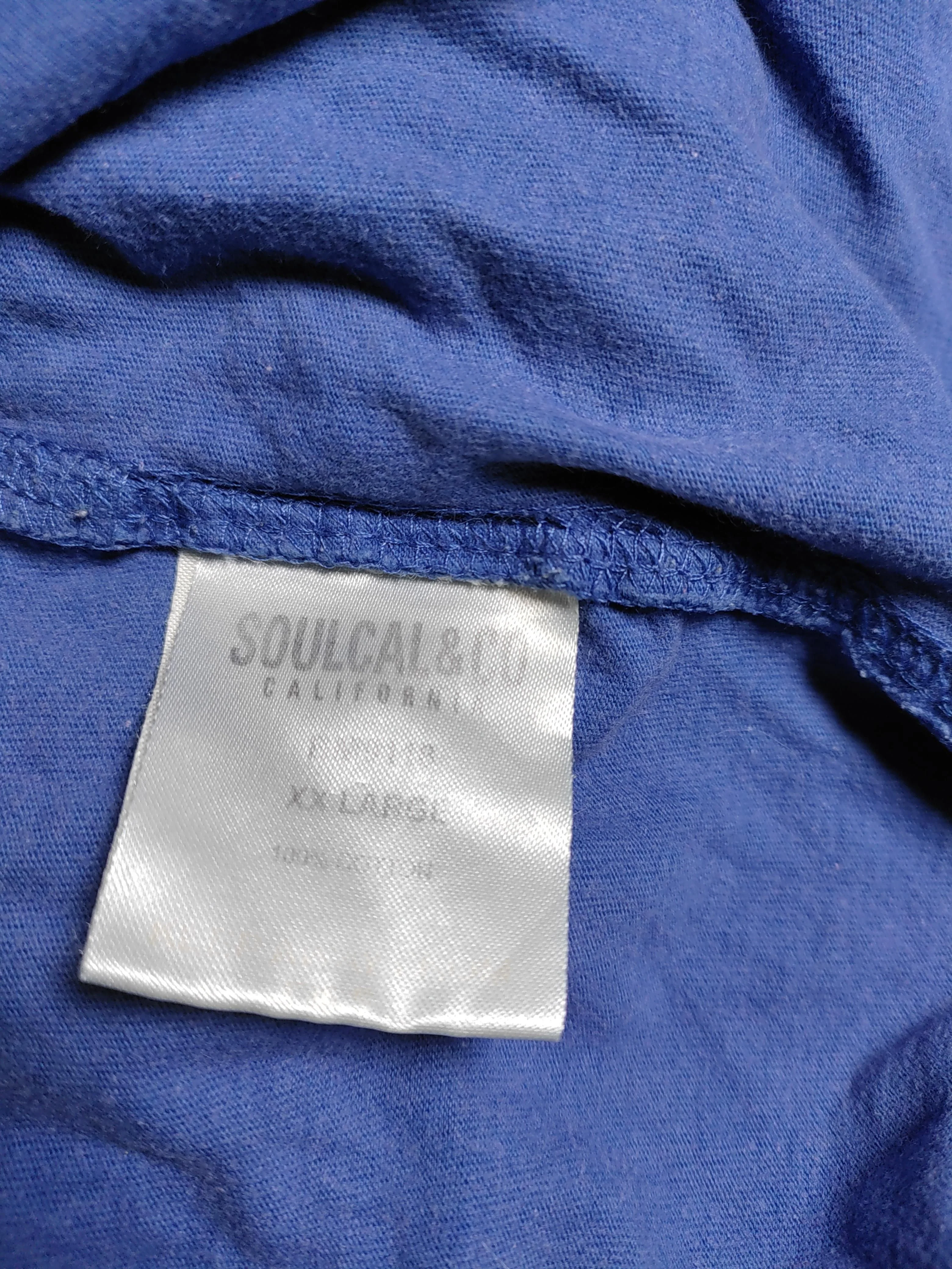 SoulCal&Co Men's T-Shirt XXL Blue Graphic 100% Cotton Basic - Image 6