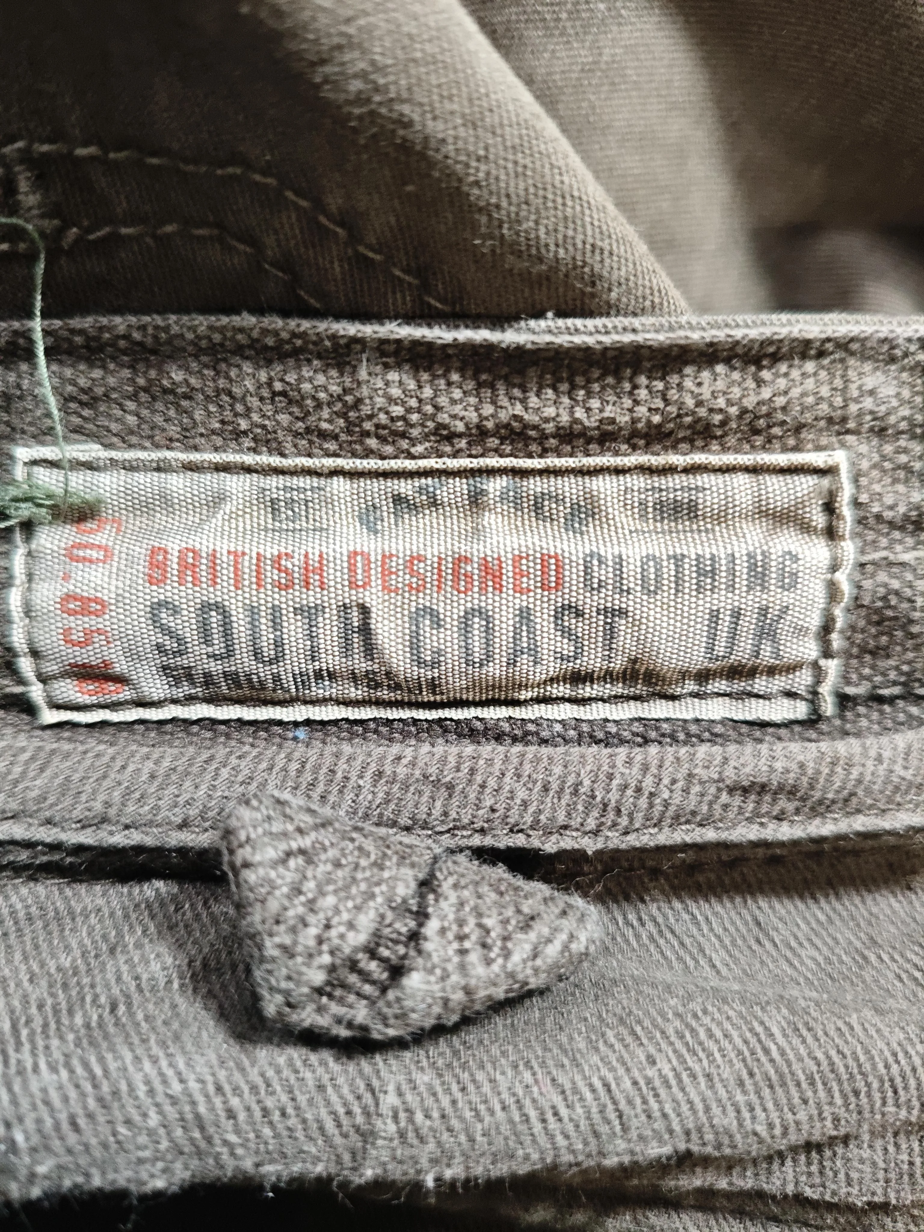 South Coast Men's Shorts M Brown 100% Cotton Cargo - Image 6