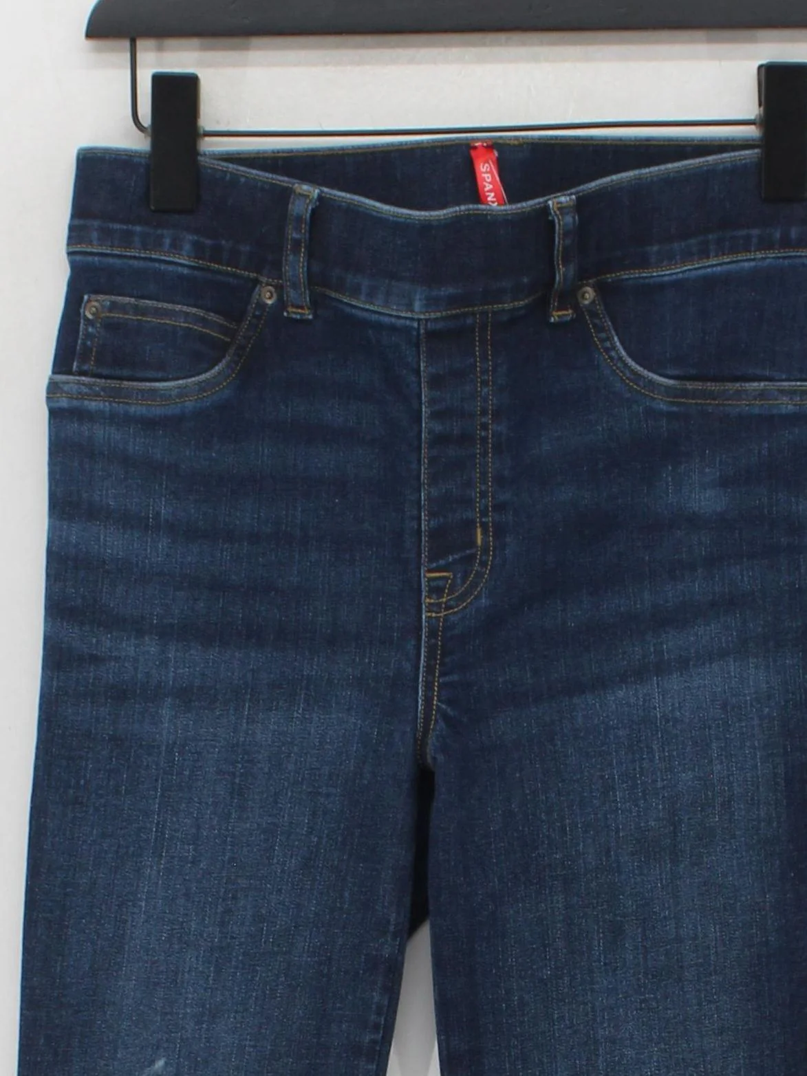 Spanx Women's Jeans UK 14 Blue Cotton with Polyester, Elastane Flared - Image 3