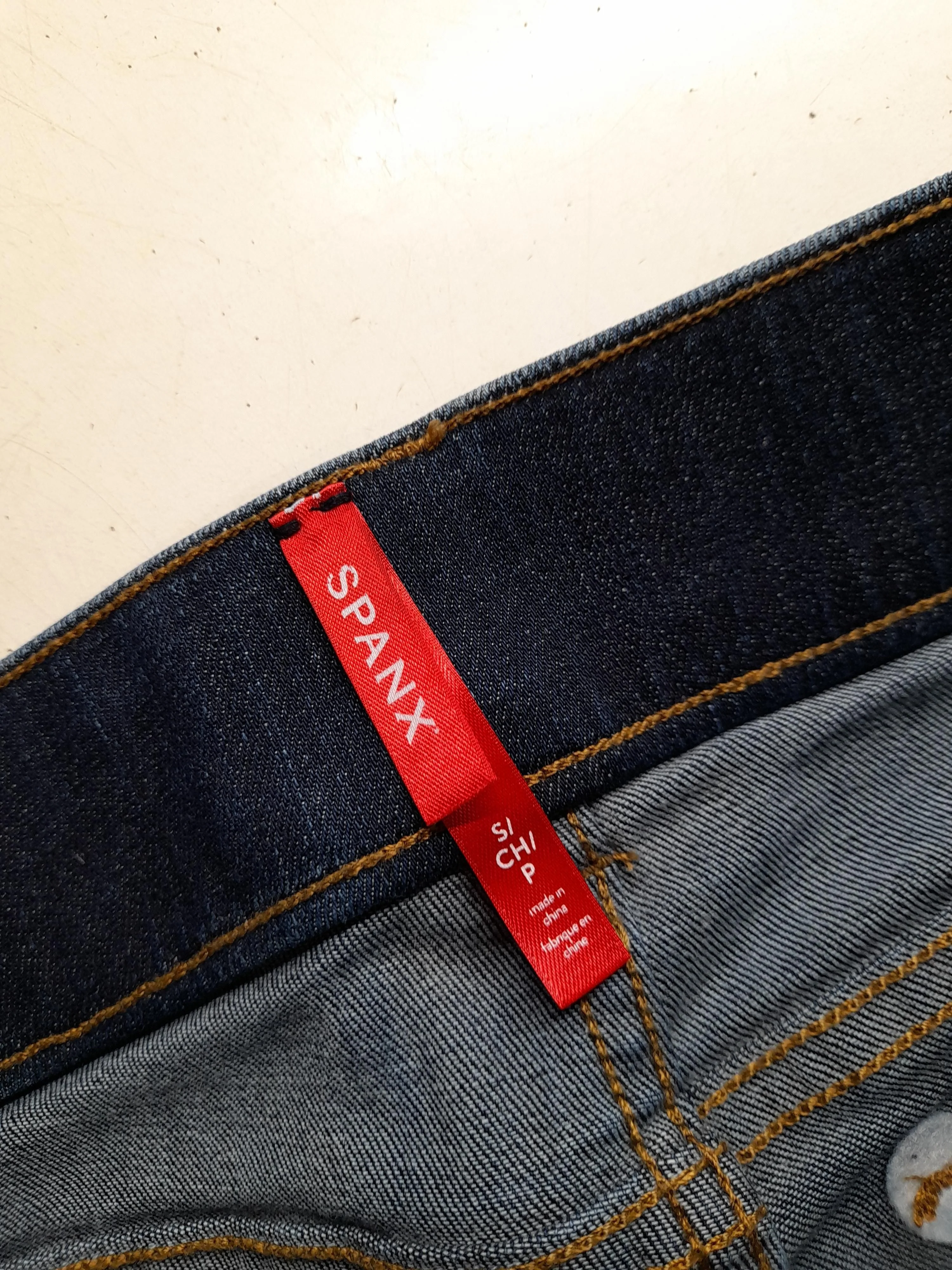 Spanx Women's Jeans UK 14 Blue Cotton with Polyester, Elastane Flared - Image 6