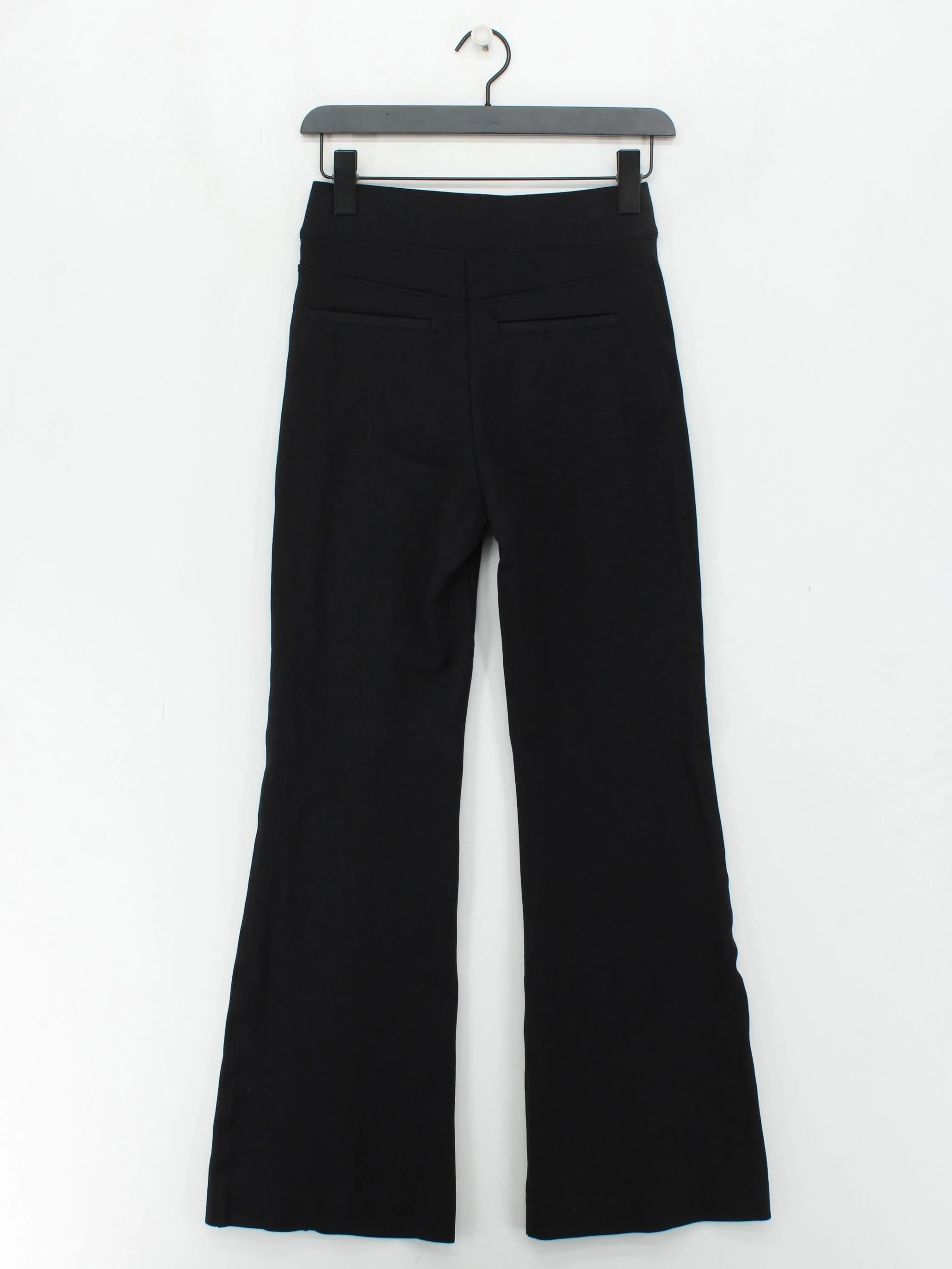 Spanx Women's Trousers S Black Rayon with Nylon, Elastane Flared Chino - Image 2