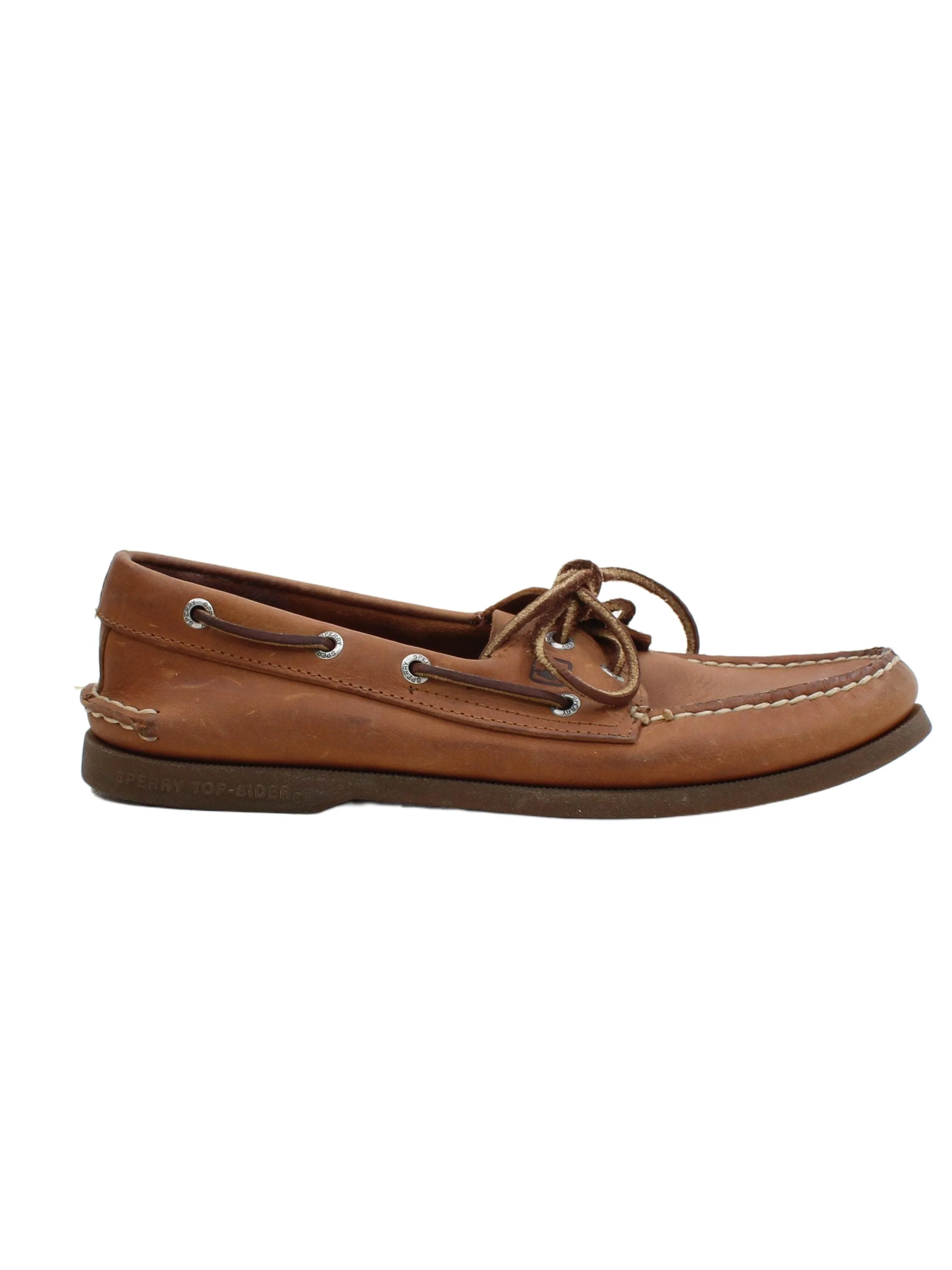 Sperry Men's Shoes UK 9 Tan 100% Leather Boat Shoe