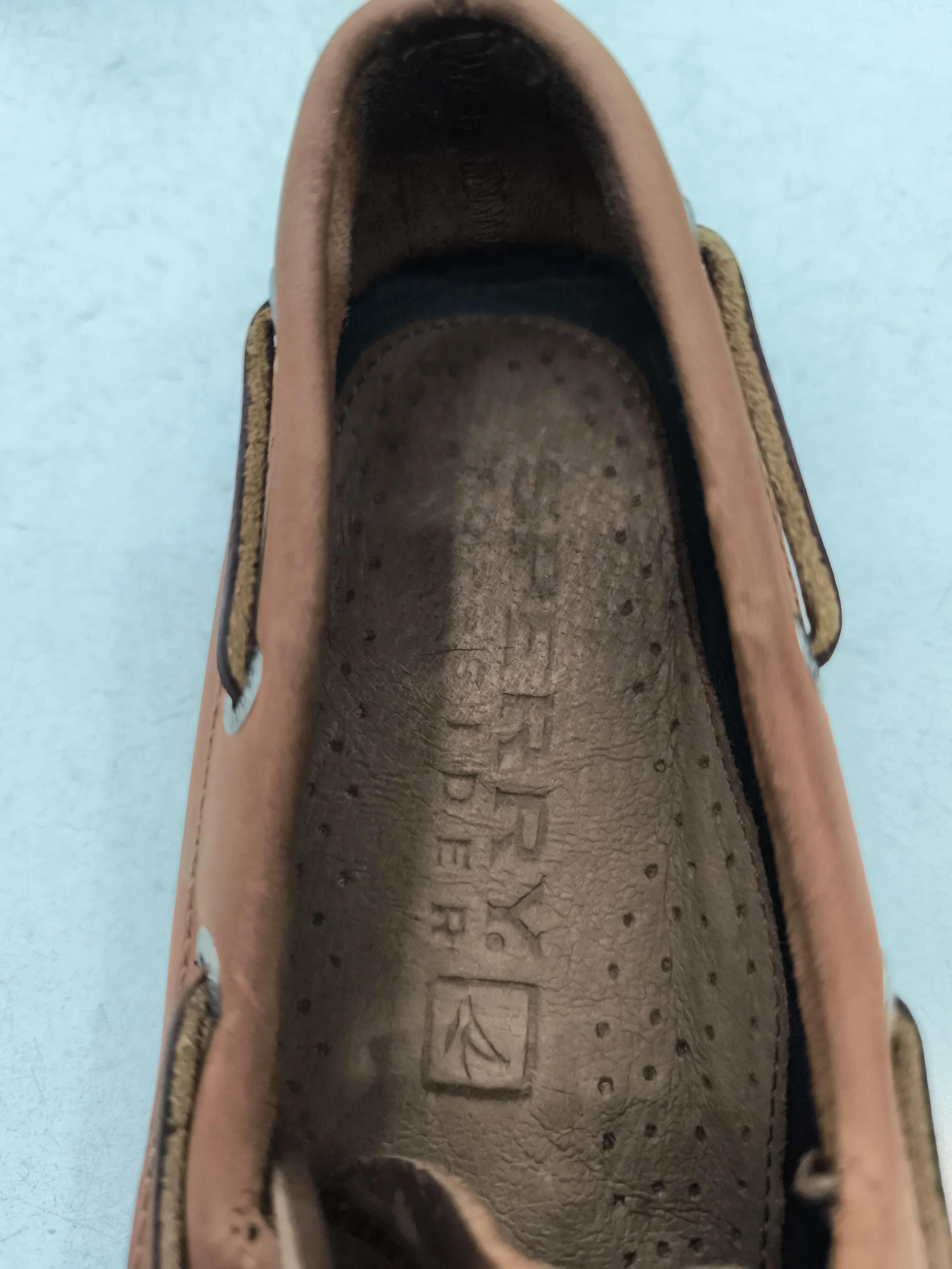 Sperry Men's Shoes UK 9 Tan 100% Leather Boat Shoe - Image 6