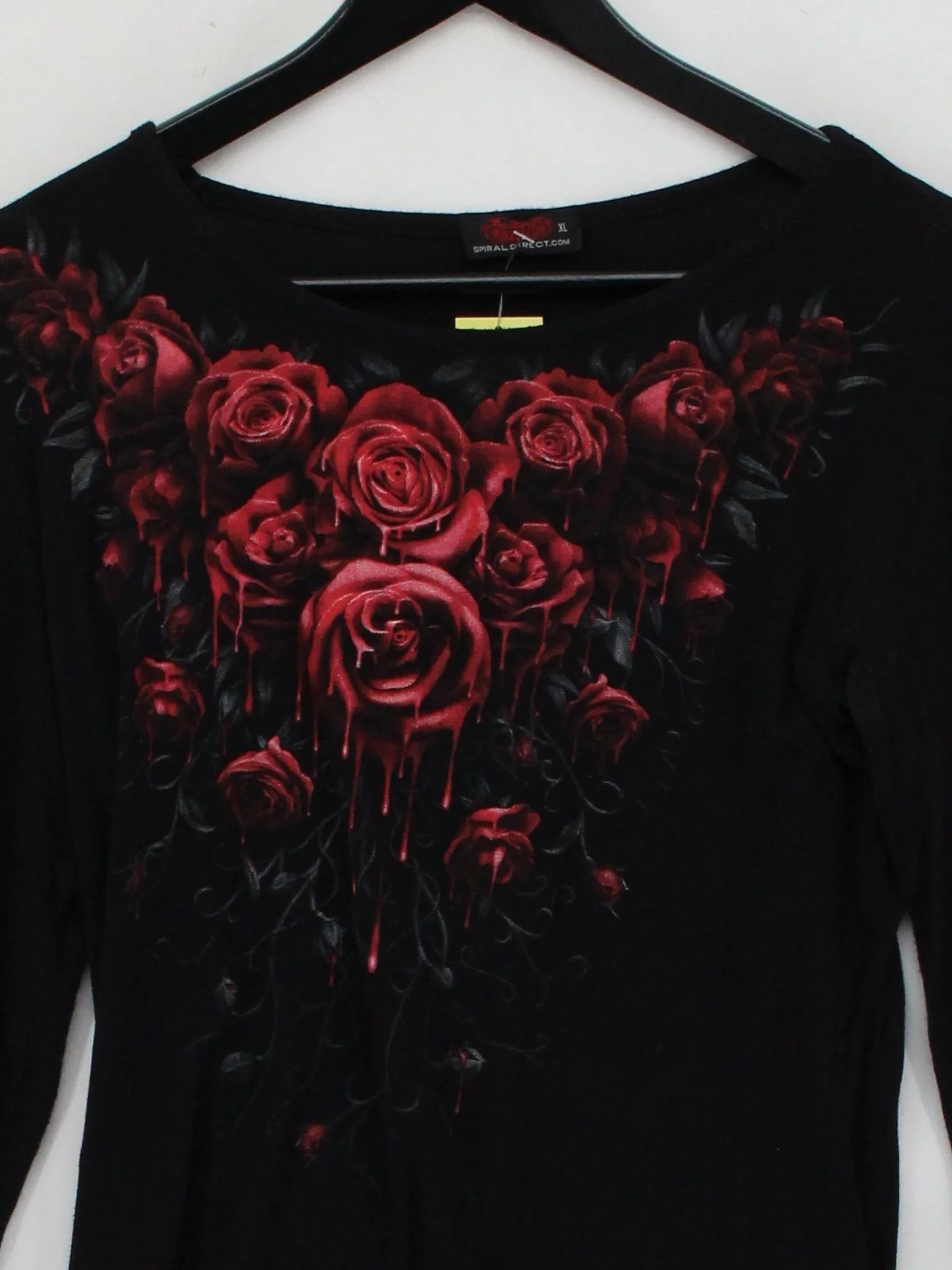 Spiral Women's T-Shirt XL Black Viscose with Elastane Basic - Image 3