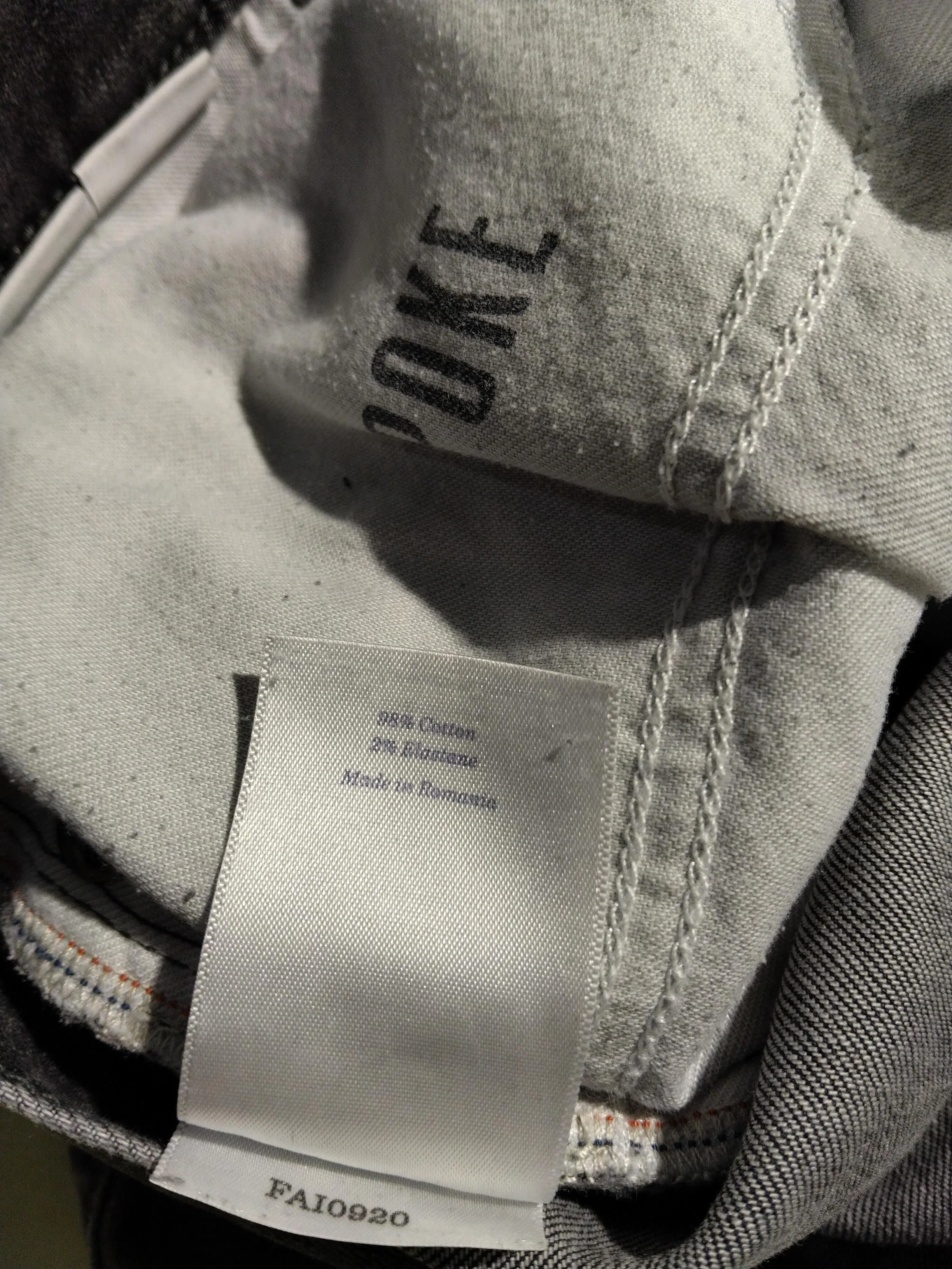 Spoke Men's Jeans W 34 in Grey Cotton with Elastane Straight - Image 6