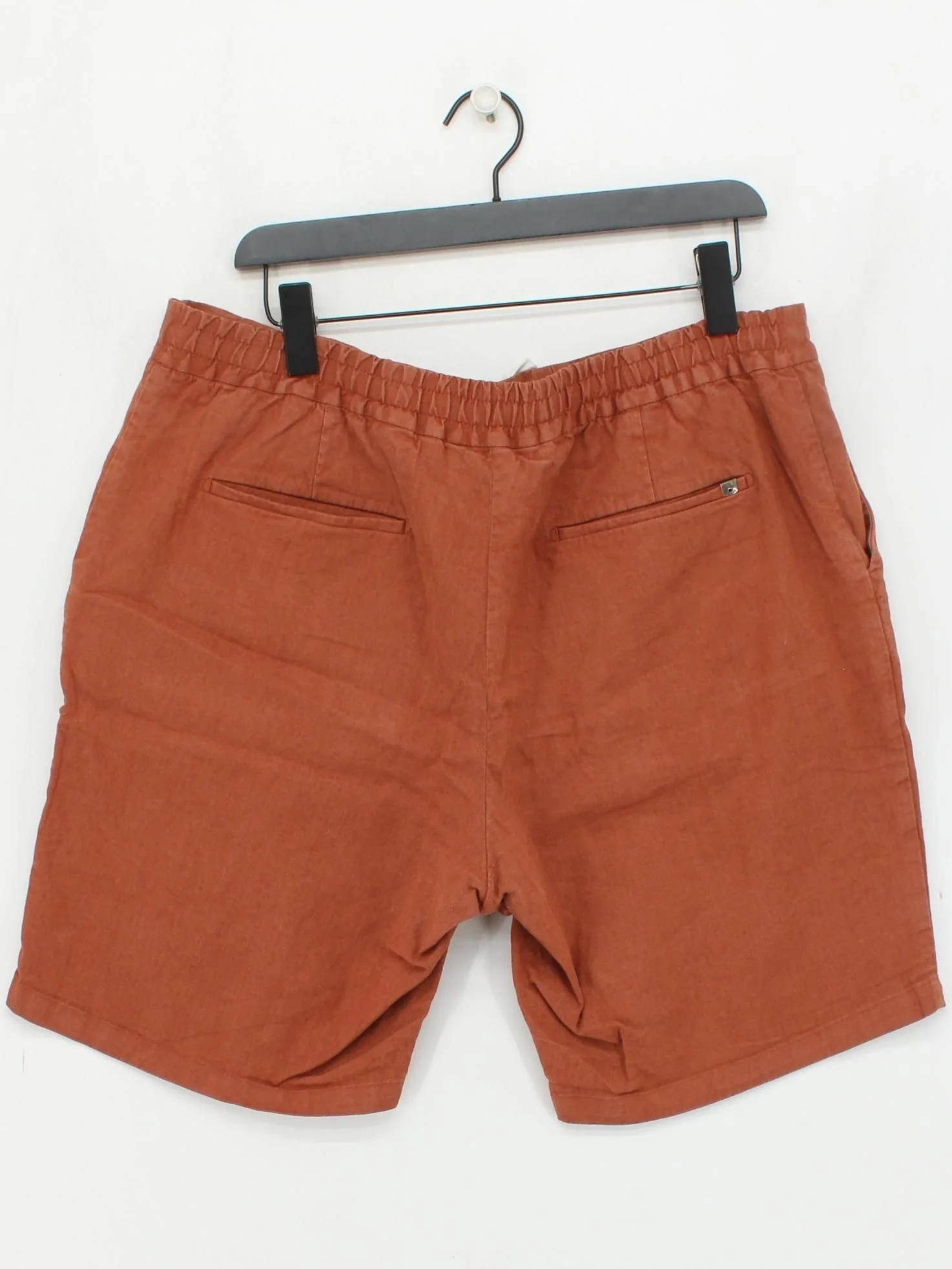 Spoke Men's Shorts W 38 in Tan Linen with Cotton, Elastane Chino - Image 2