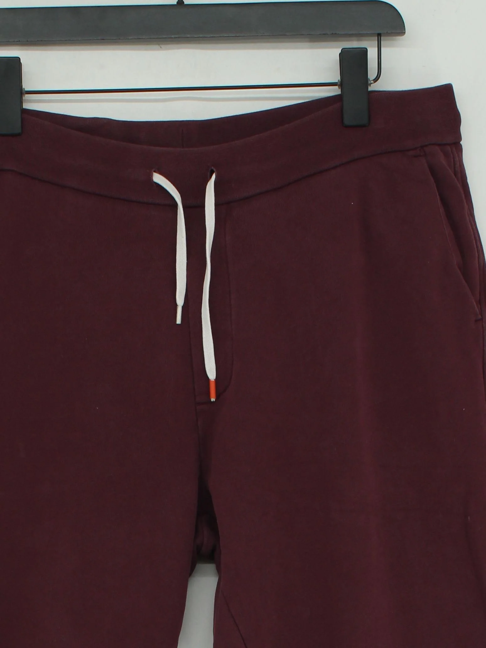 Spoke Men's Sports Bottoms W 34 in Red 100% Cotton Tapered Sweatpants - Image 3