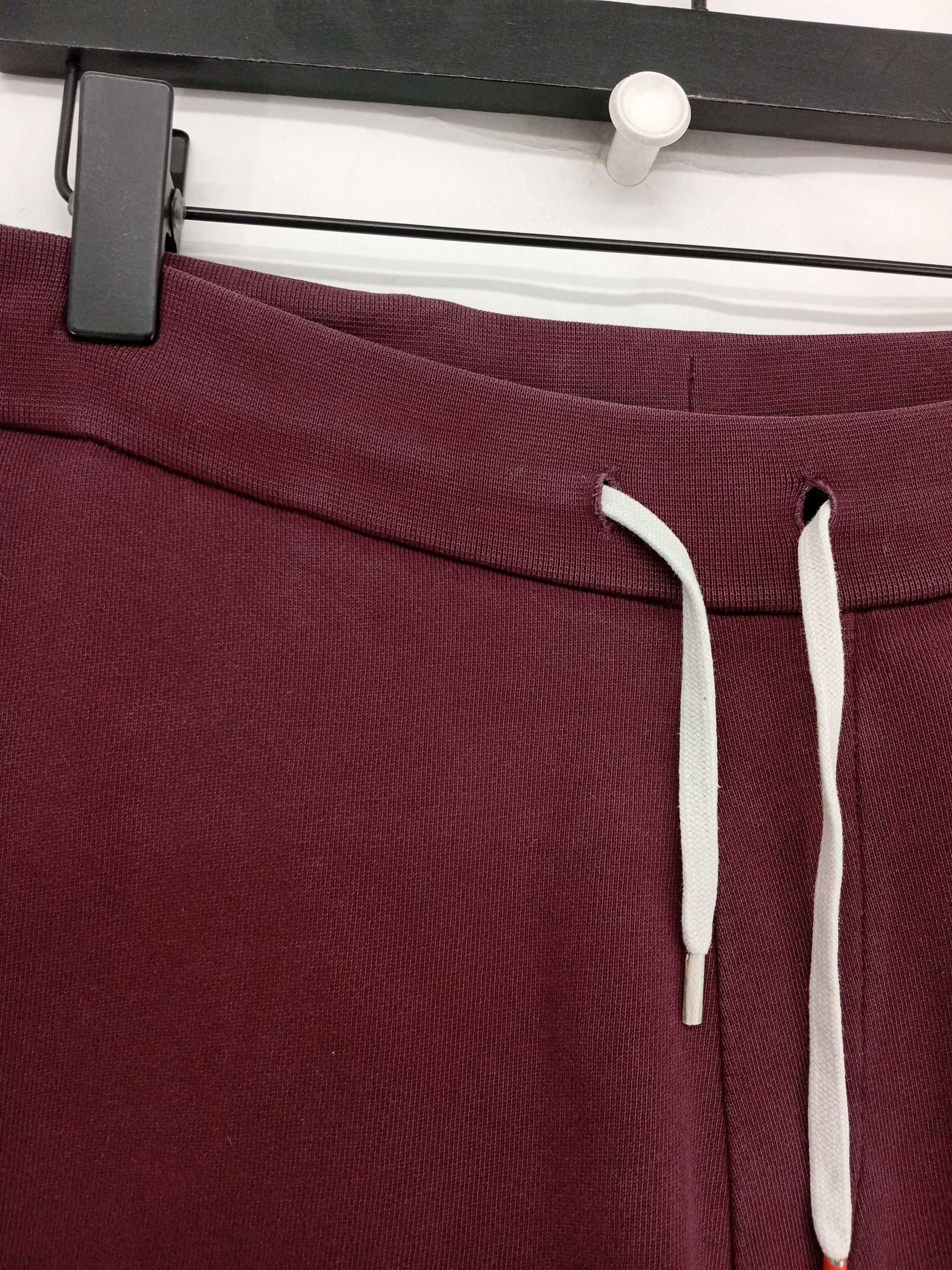 Spoke Men's Sports Bottoms W 34 in Red 100% Cotton Tapered Sweatpants - Image 5