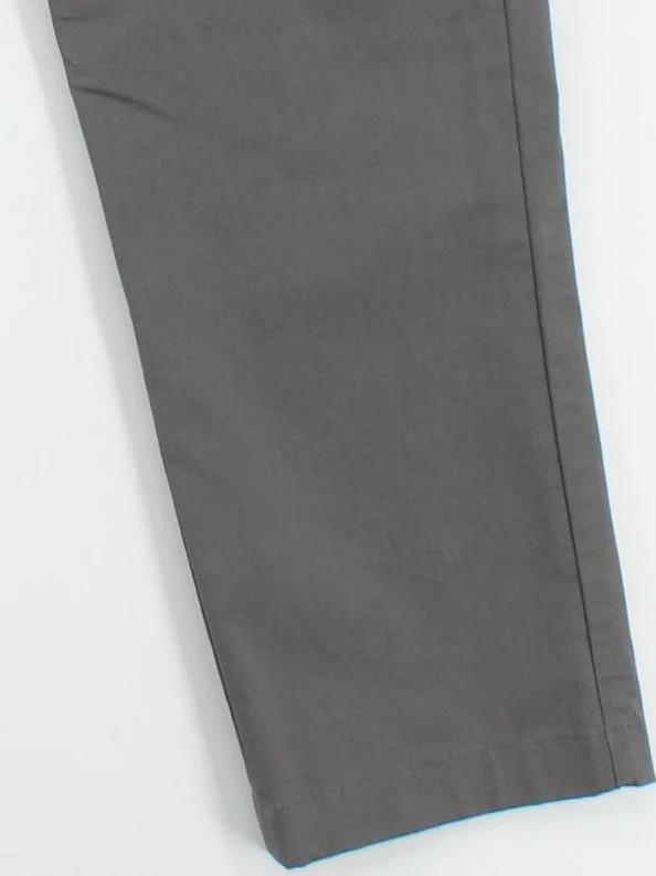 Spoke Men's Trousers M Grey Cotton with Elastane Straight Chino - Image 4