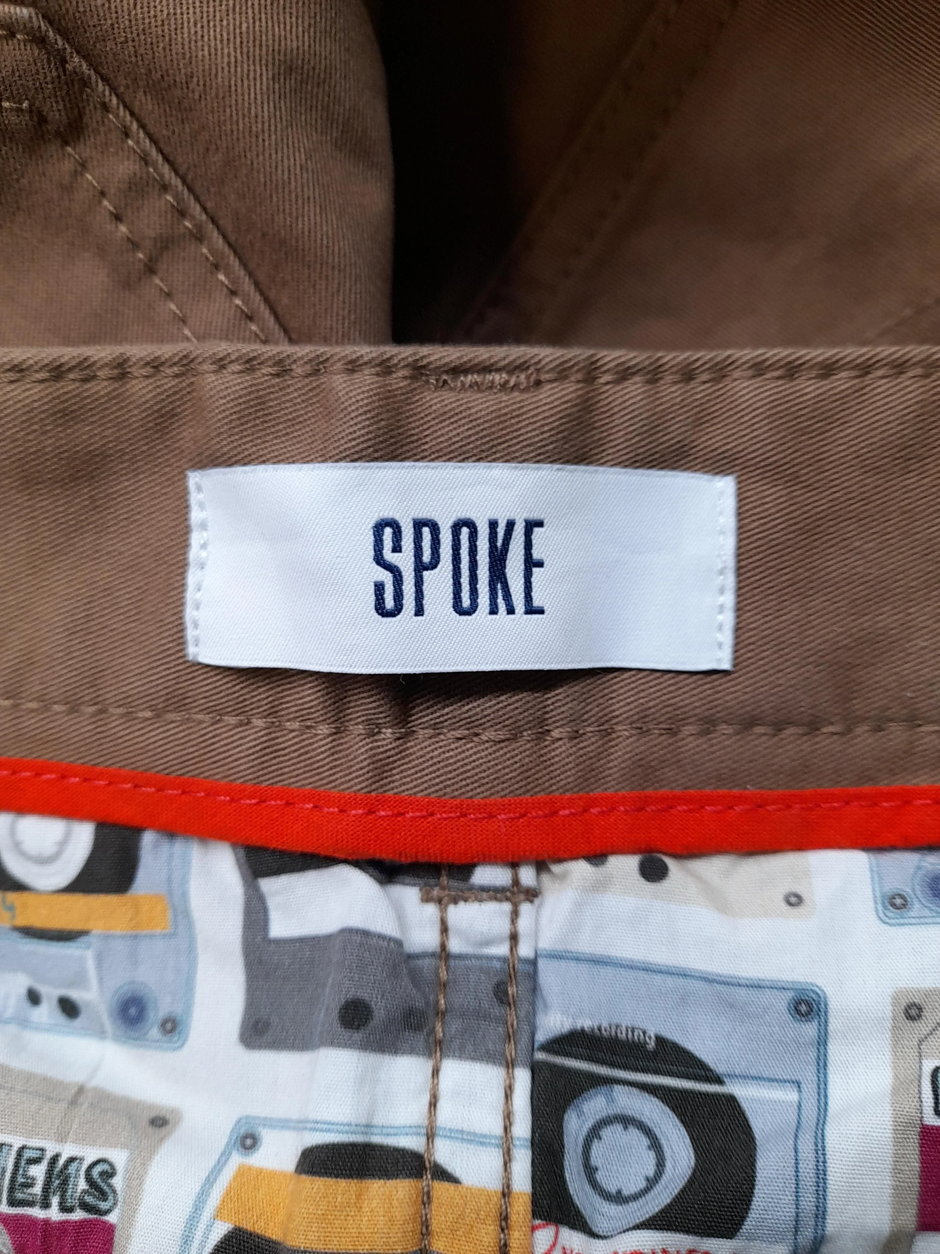 Spoke Men's Trousers W 32 in Tan Cotton with Elastane Straight Chino - Image 5