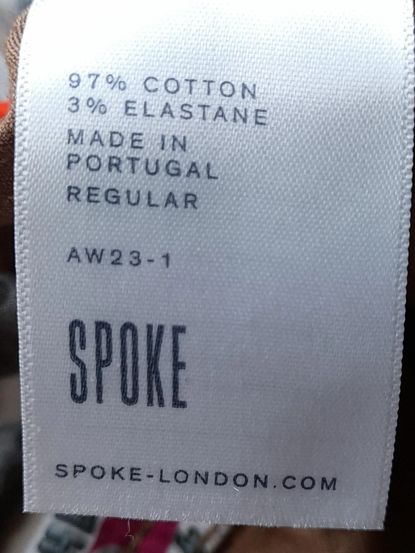 Spoke Men's Trousers W 32 in Tan Cotton with Elastane Straight Chino - Image 6