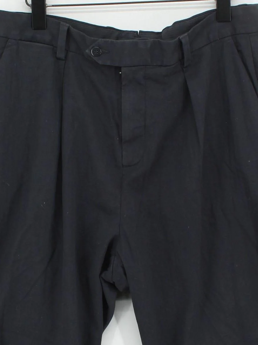 Spoke Men's Trousers W 34 in Black Cotton with Elastane Tapered Chino - Image 3