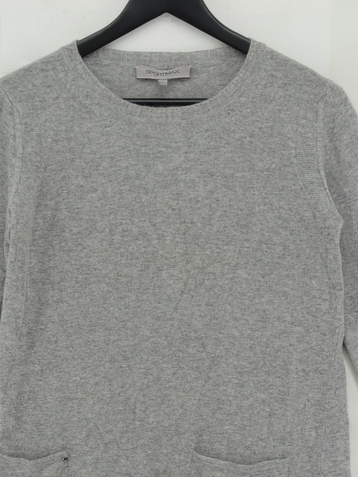 Sportmax Jumper Mini Dress UK10 in Grey - Image 3