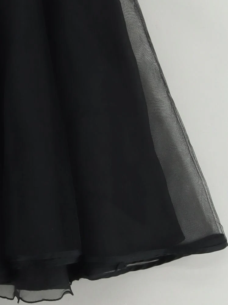 Sportmax Women's Mini Skirt UK 12 Black Nylon with Polyester Short Mini - Image 4
