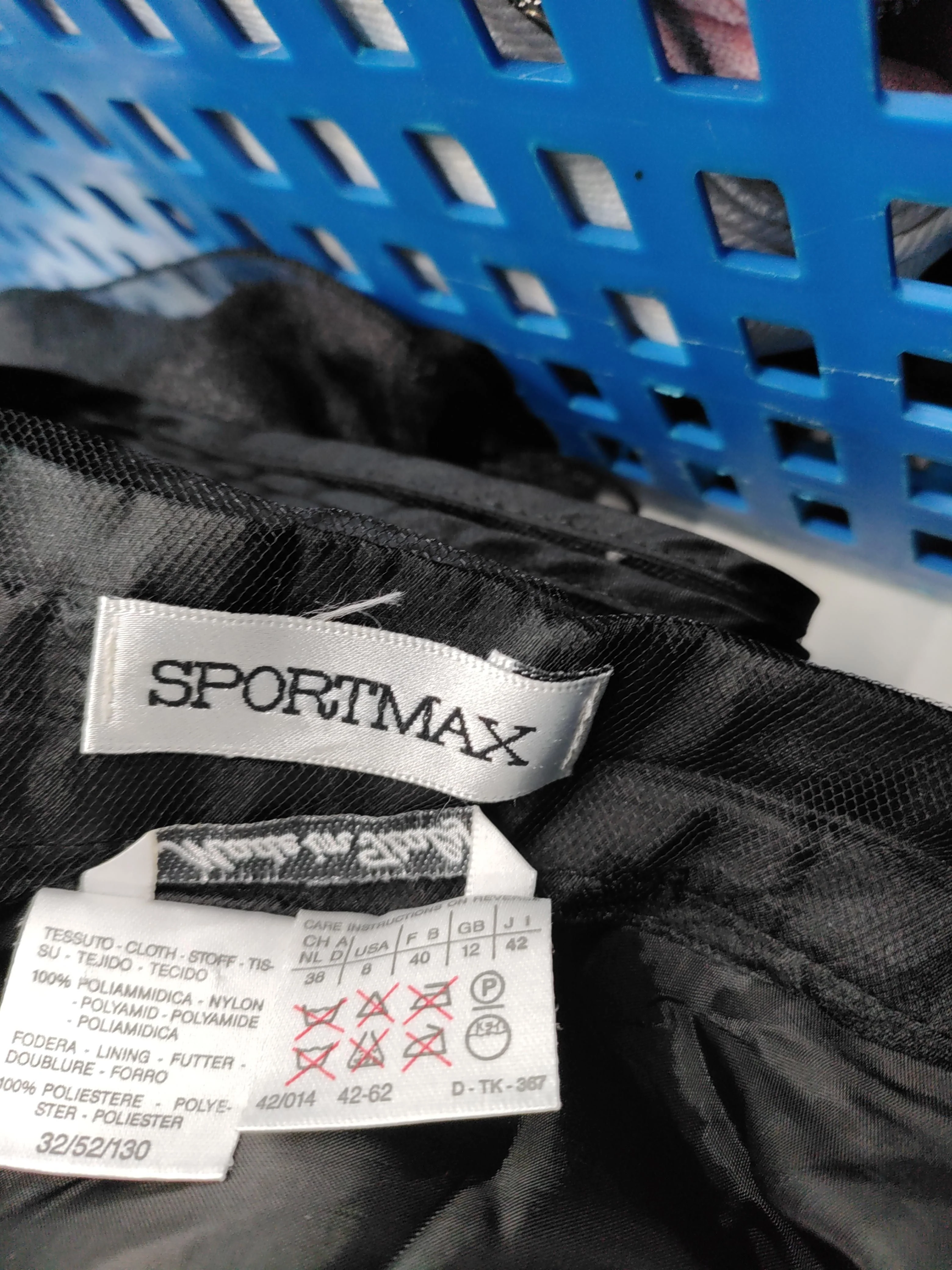 Sportmax Women's Mini Skirt UK 12 Black Nylon with Polyester Short Mini - Image 5