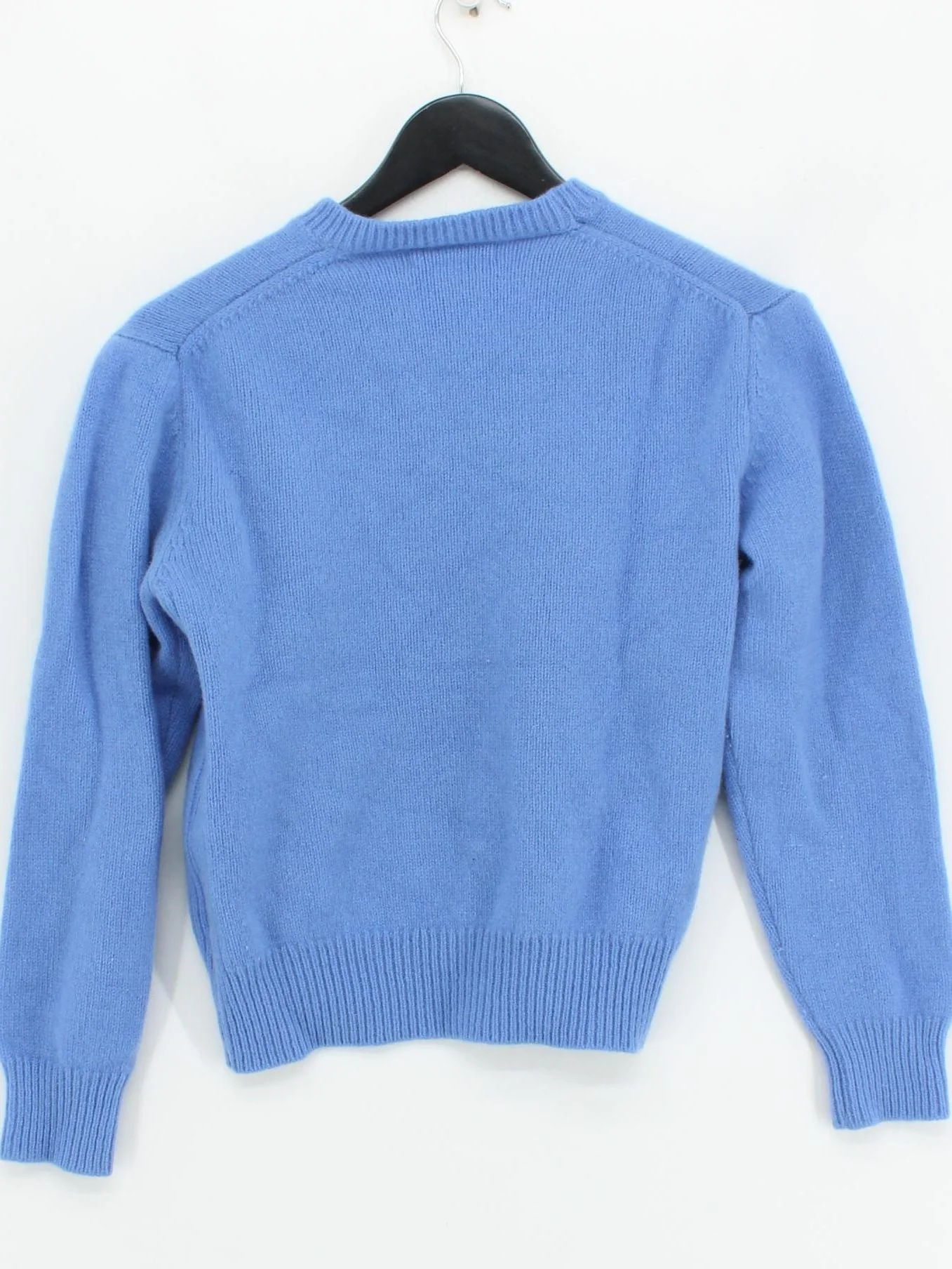 Sporty & Rich Women's Jumper S Blue 100% Wool Crew Neck Pullover - Image 2