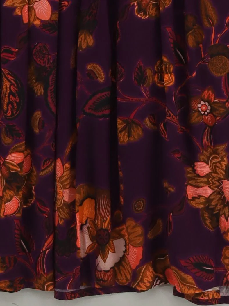 St Emile A-Line Midi Dress UK12 in Purple - Image 4