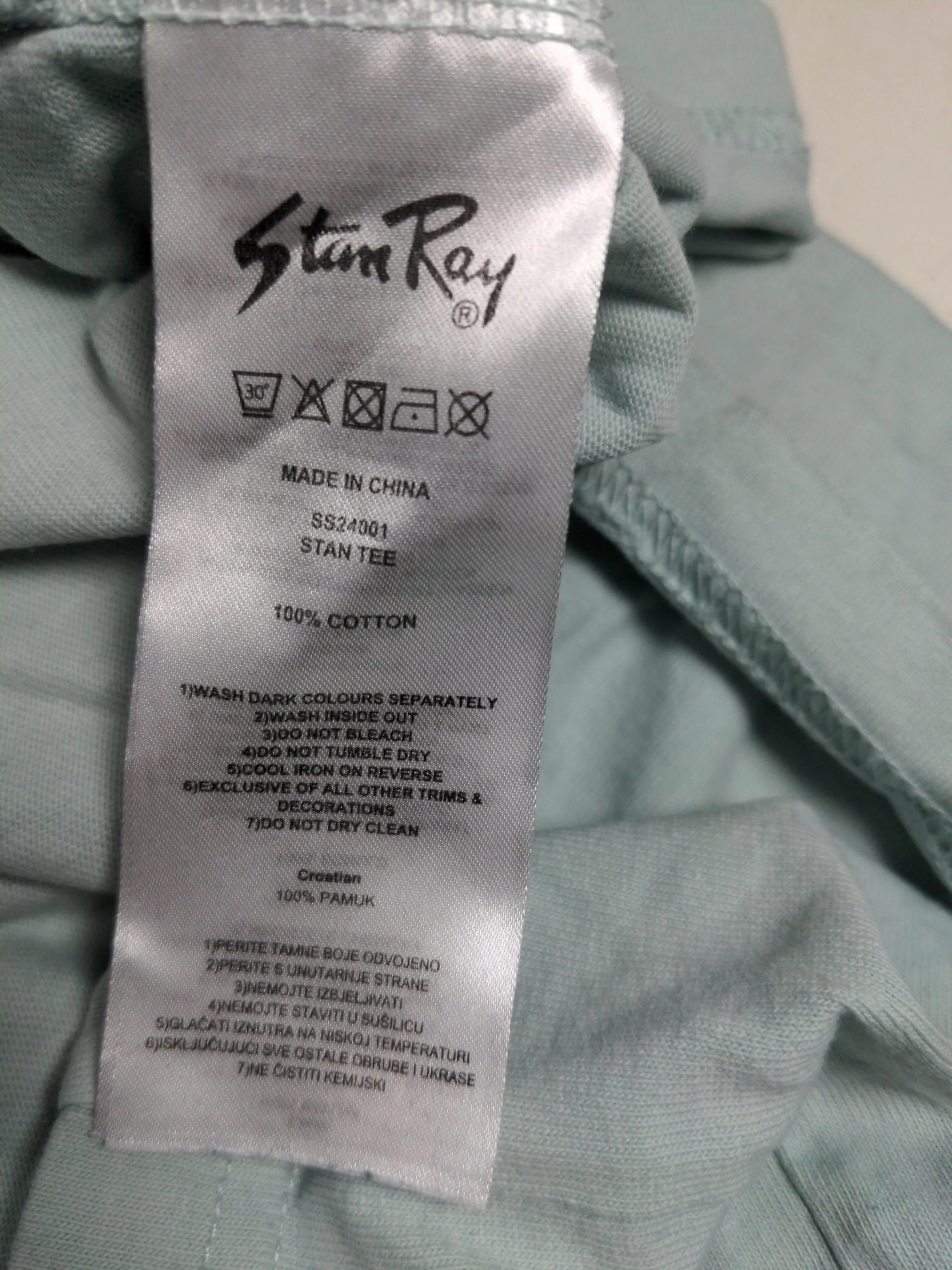 Stan Ray Men's T-Shirt XL Green Graphic 100% Cotton Basic - Image 6