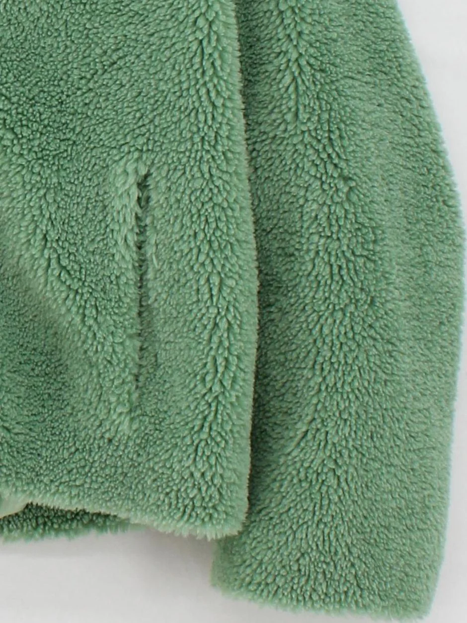 Stand Overcoat jacket green - Image 4