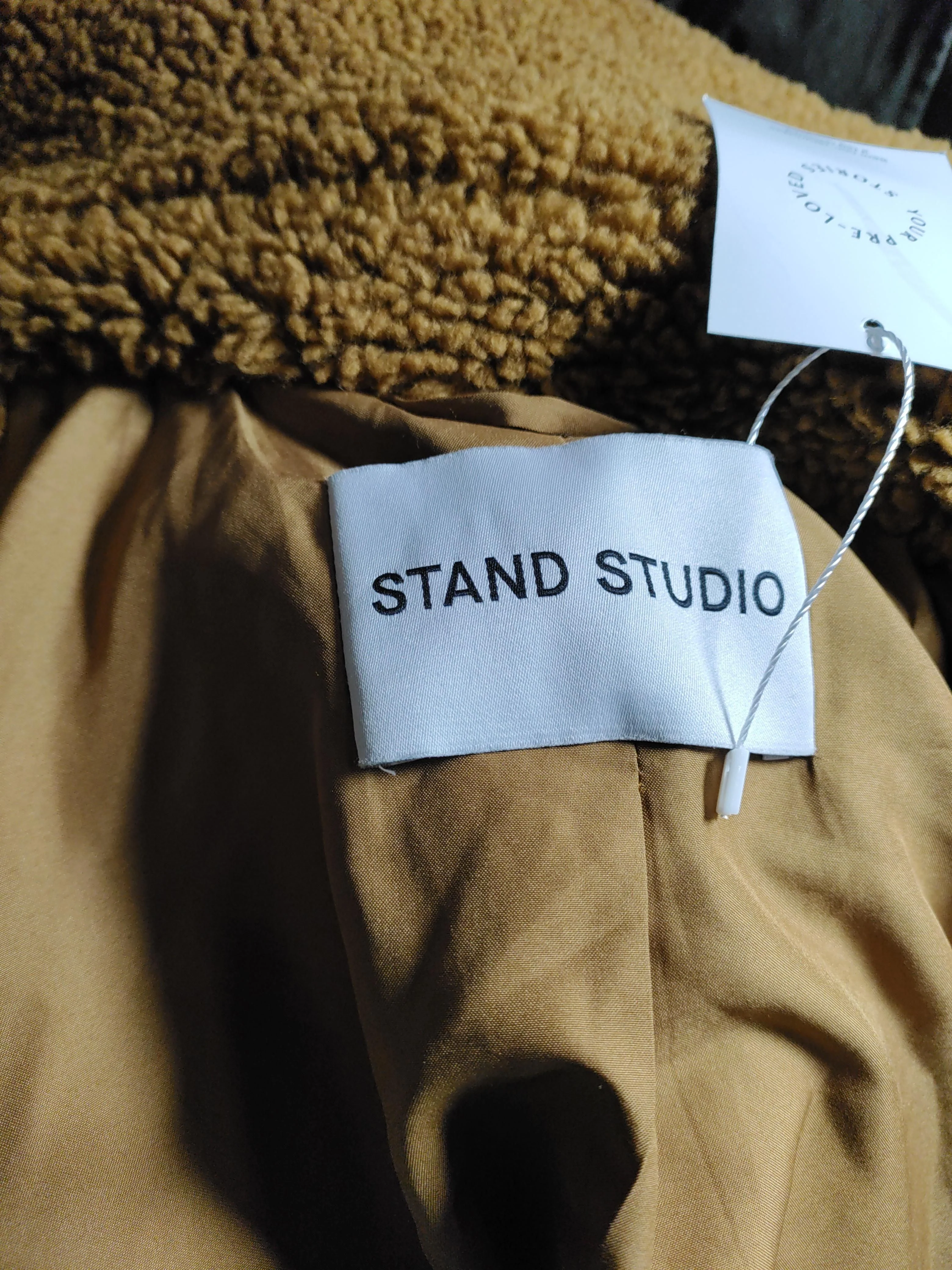 Stand Studio Women's Coat XL Brown 100% Other Overcoat - Image 5