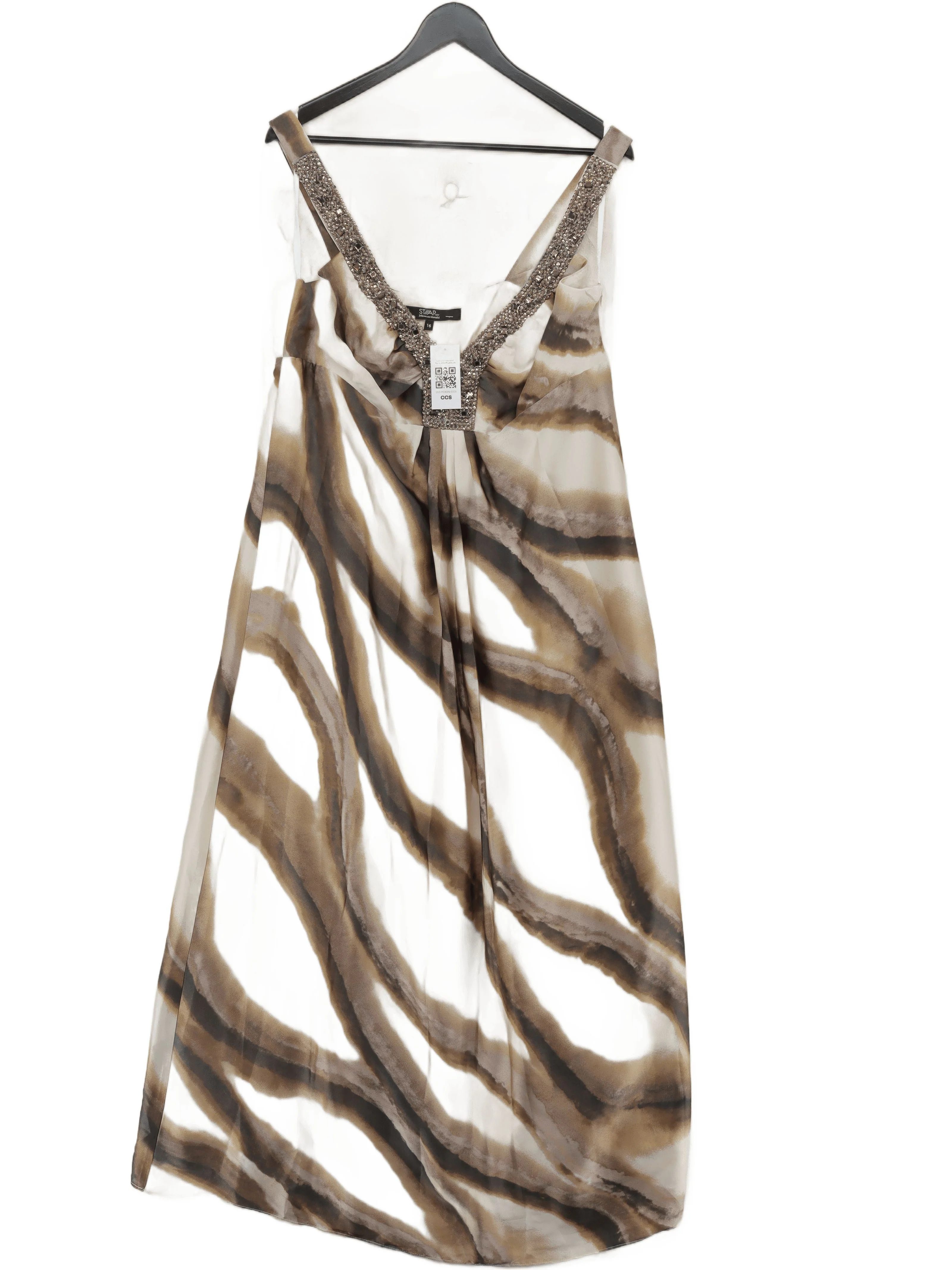 Star by Julien Macdonald Slip Midi Dress UK16 in Multi