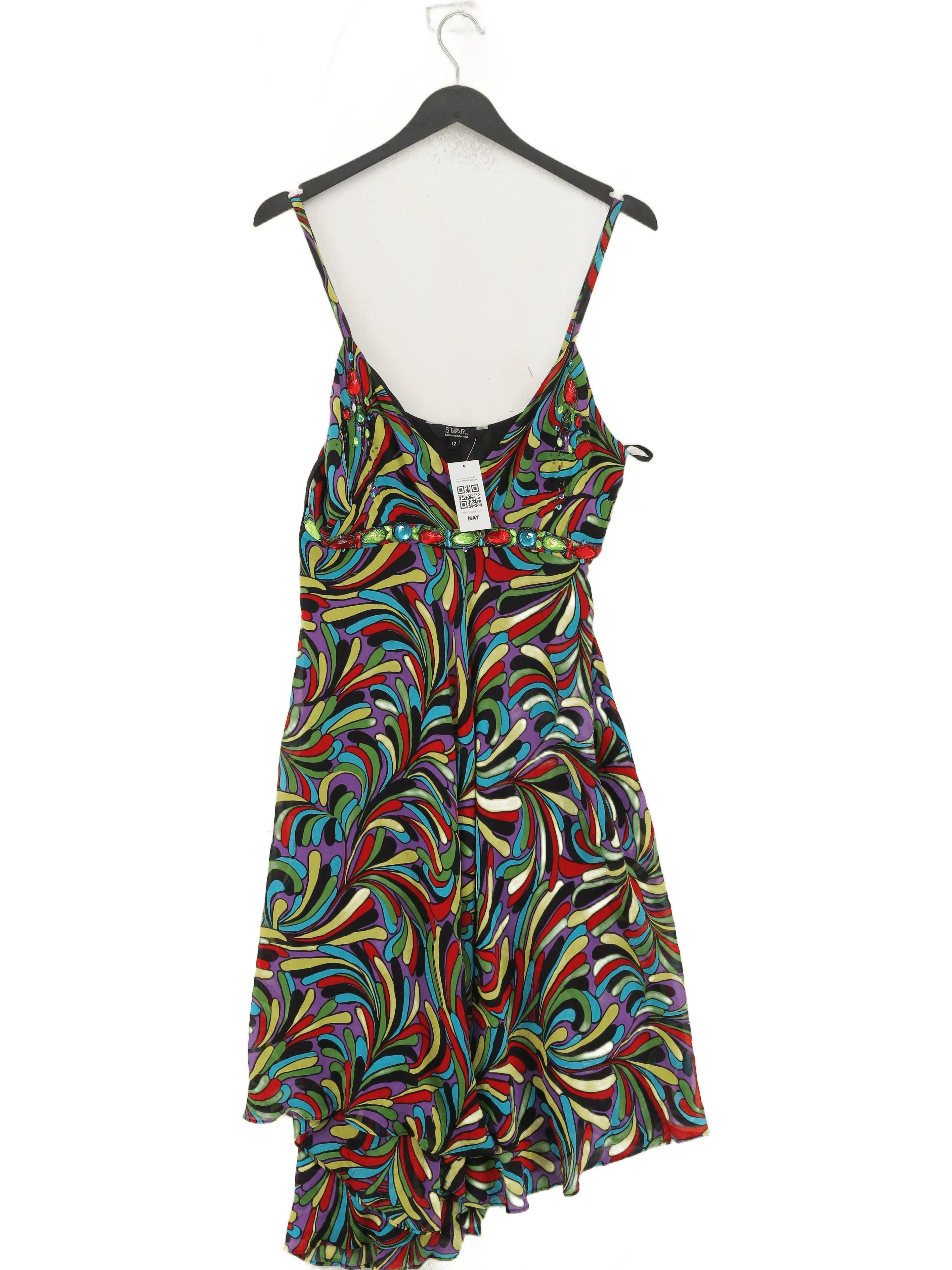 Star by Julien Macdonald Slip Mini Dress UK12 in Multi