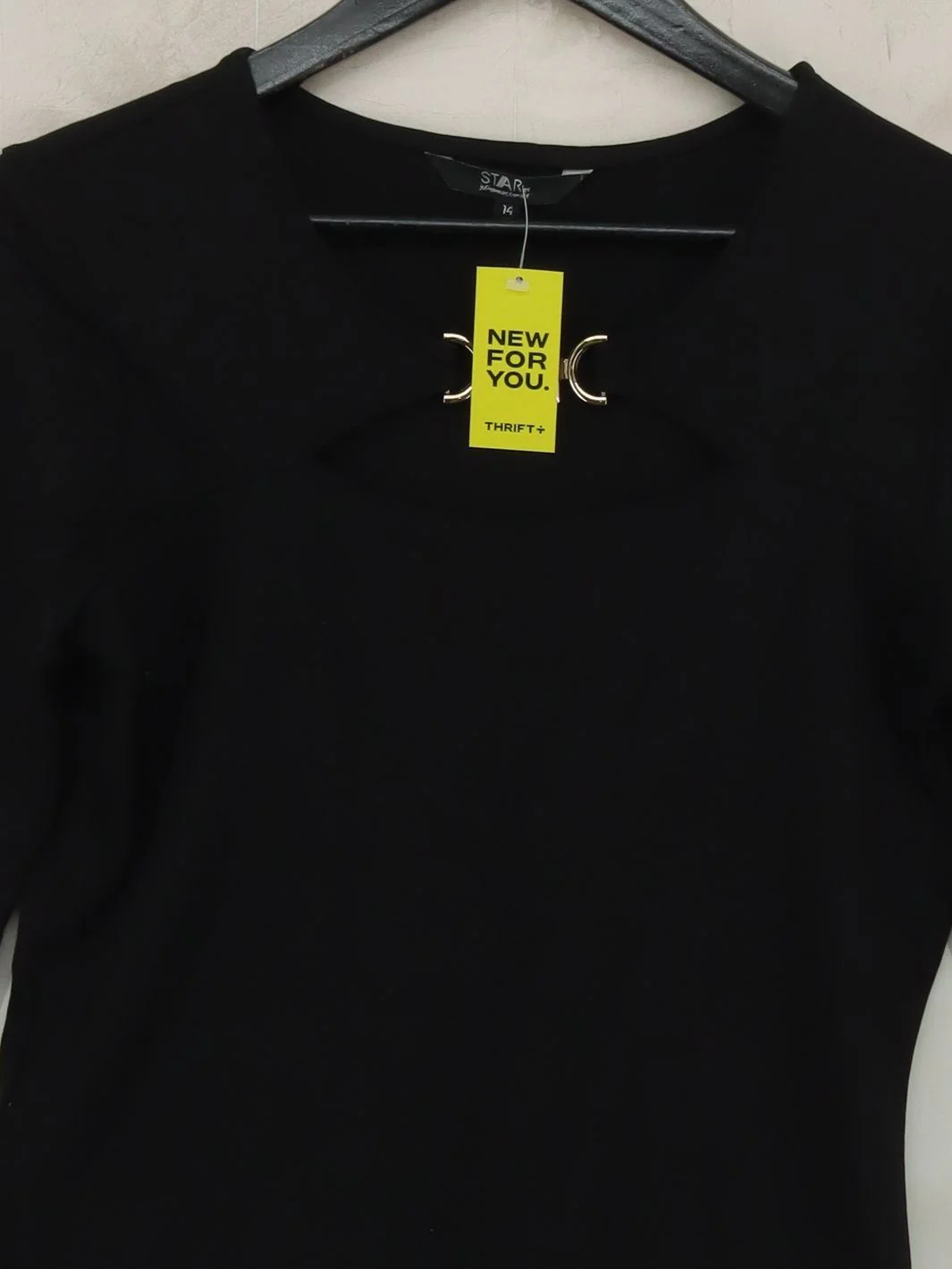 Star By Julien Macdonald Women's Top UK 14 Black 100% Other Basic - Image 3