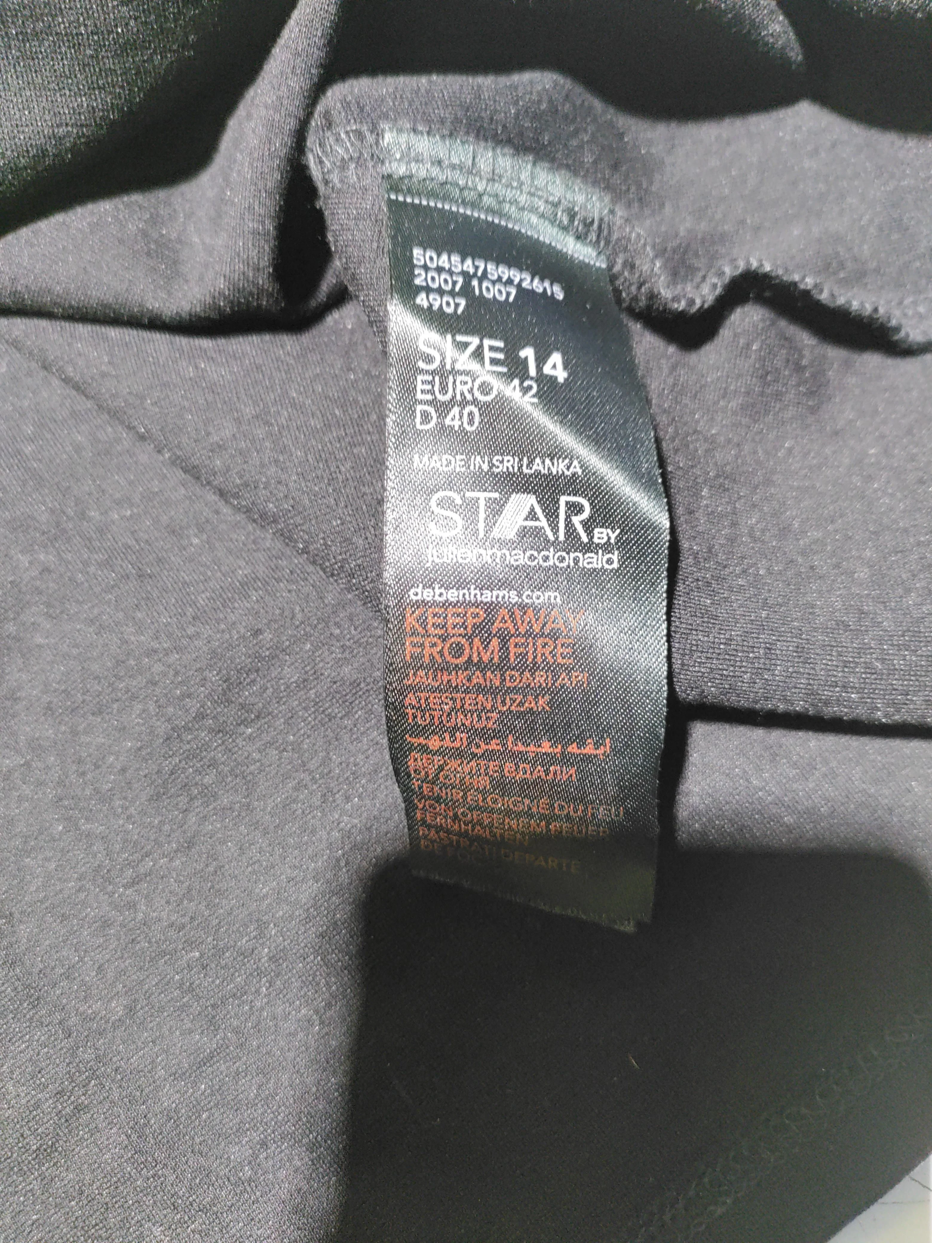 Star By Julien Macdonald Women's Top UK 14 Black 100% Other Basic - Image 6