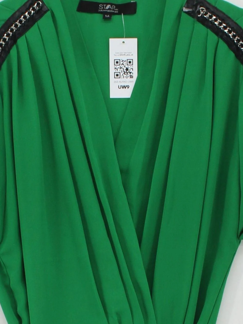 Star By Julien Macdonald Women's Top UK 16 Green 100% Polyester Basic - Image 3
