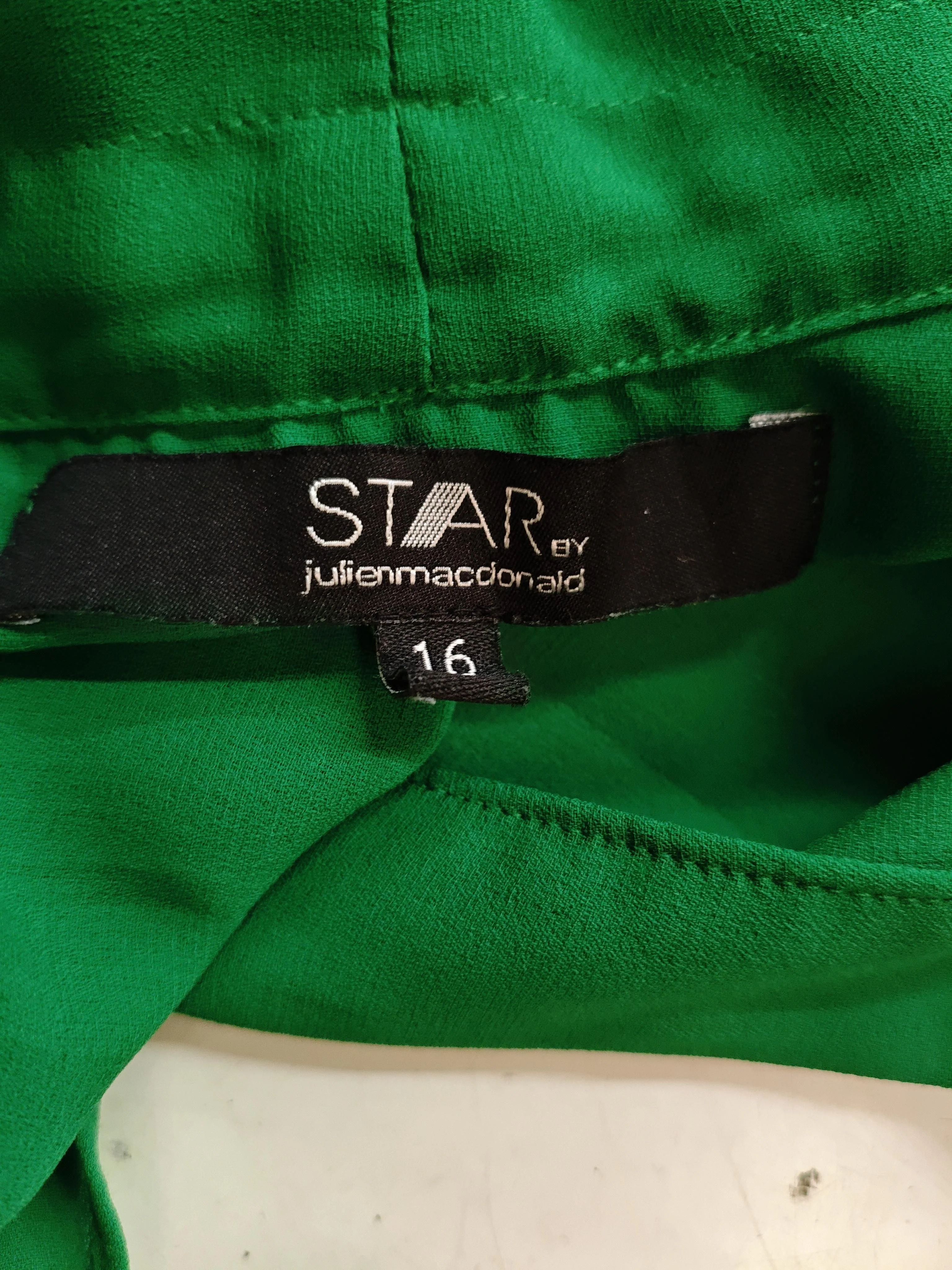 Star By Julien Macdonald Women's Top UK 16 Green 100% Polyester Basic - Image 5