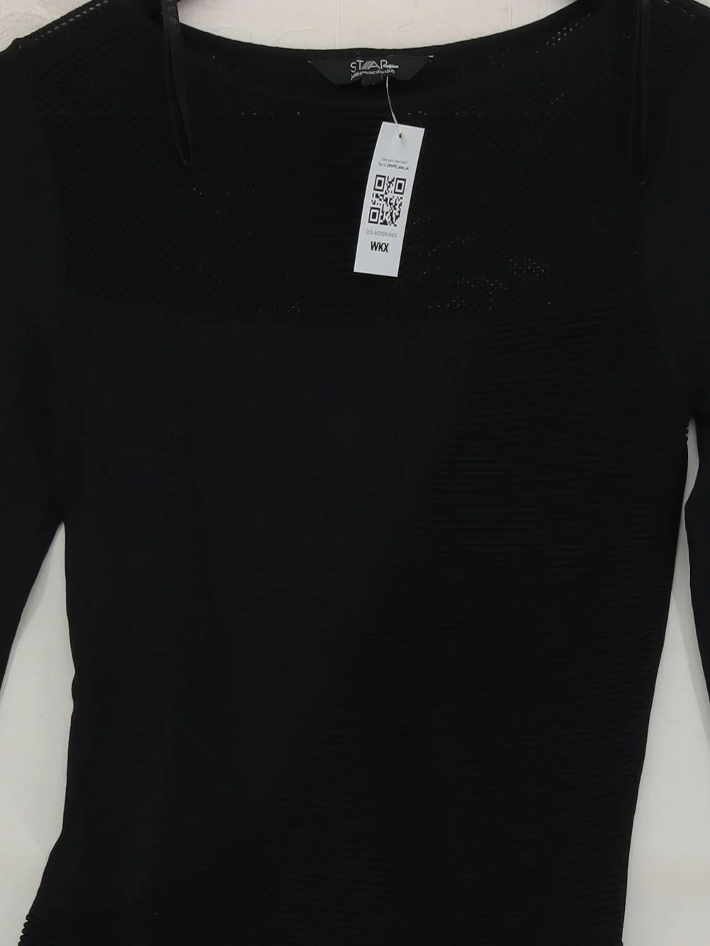 Star By Julien Macdonald Women's Top UK 8 Black Viscose with Nylon Basic - Image 3