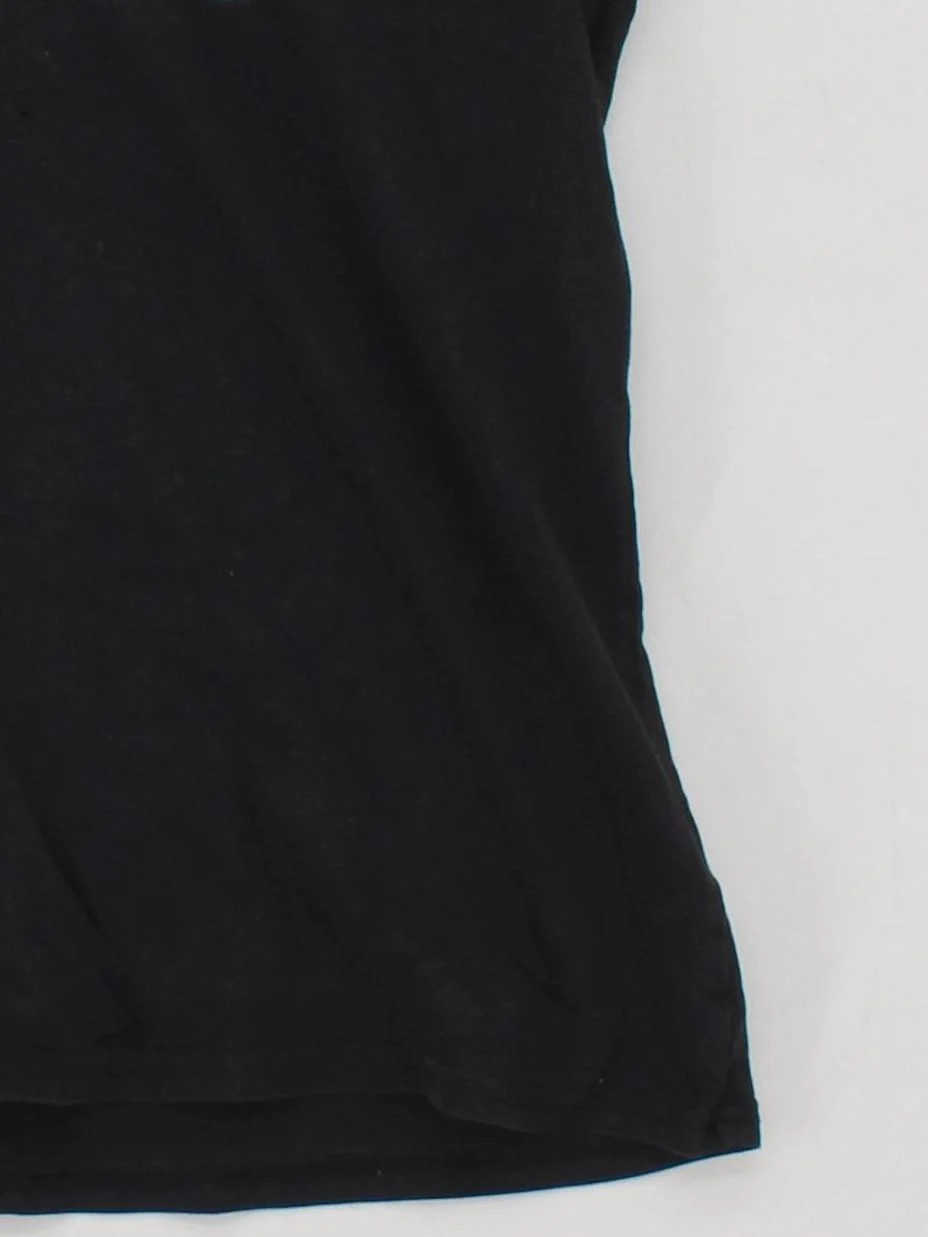 Stedman Women's T-Shirt L Black Graphic 100% Cotton Short Sleeve V-Neck Basic - Image 4