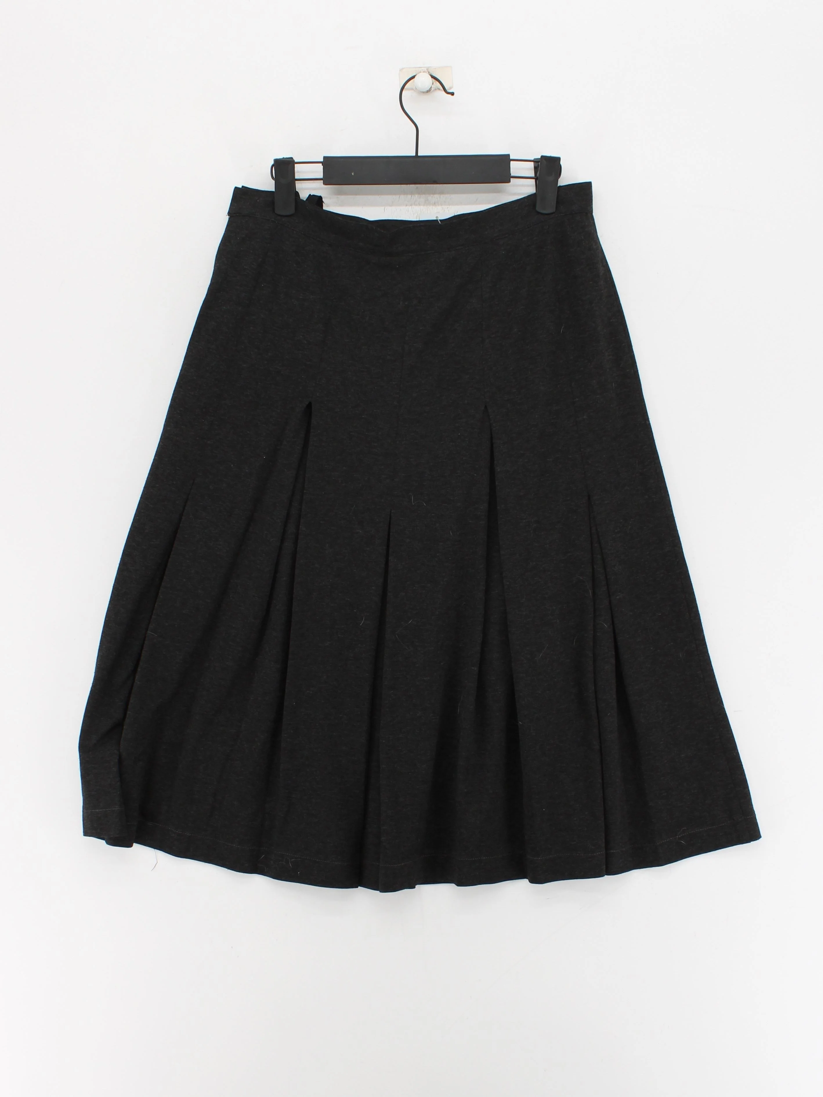 Steilmann Women's Midi Skirt UK 12 Grey Polyester with Viscose Midi Pleated - Image 2