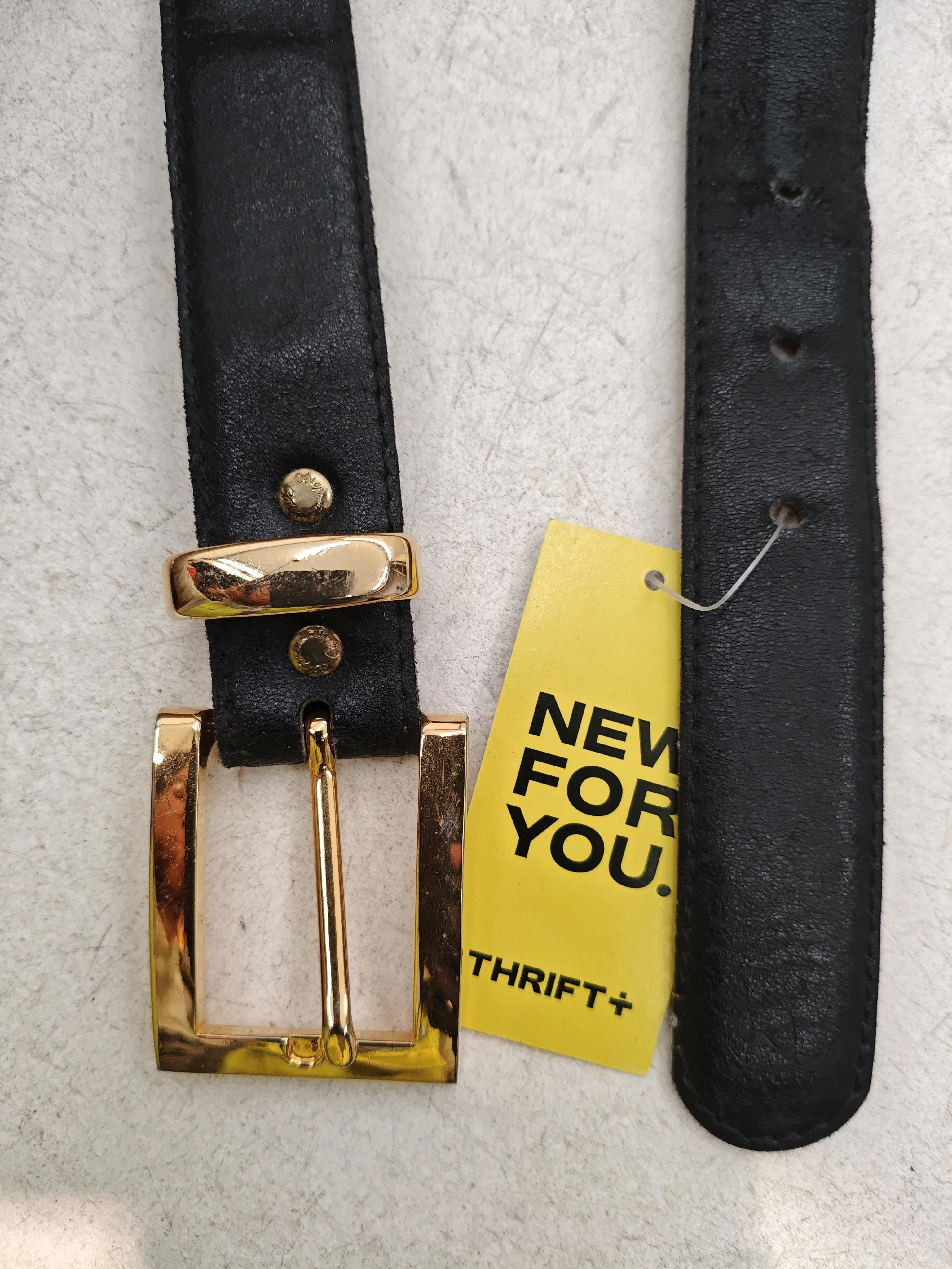 Stephen Collins Men's Belt XXS Black 100% Leather Dress Belt - Image 3