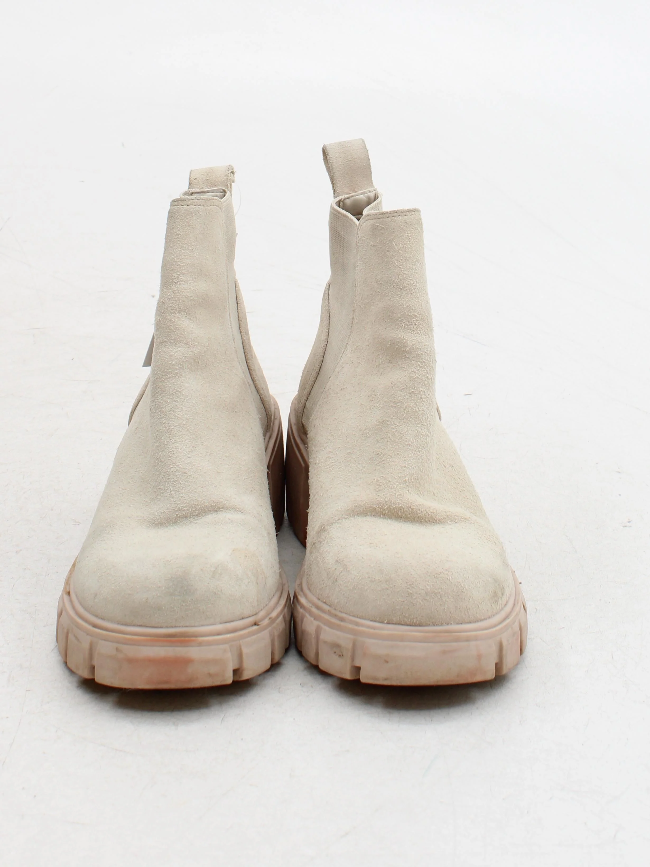 Steve Madden Women's Boots UK 5 Cream 100% Suede Chelsea - Image 2