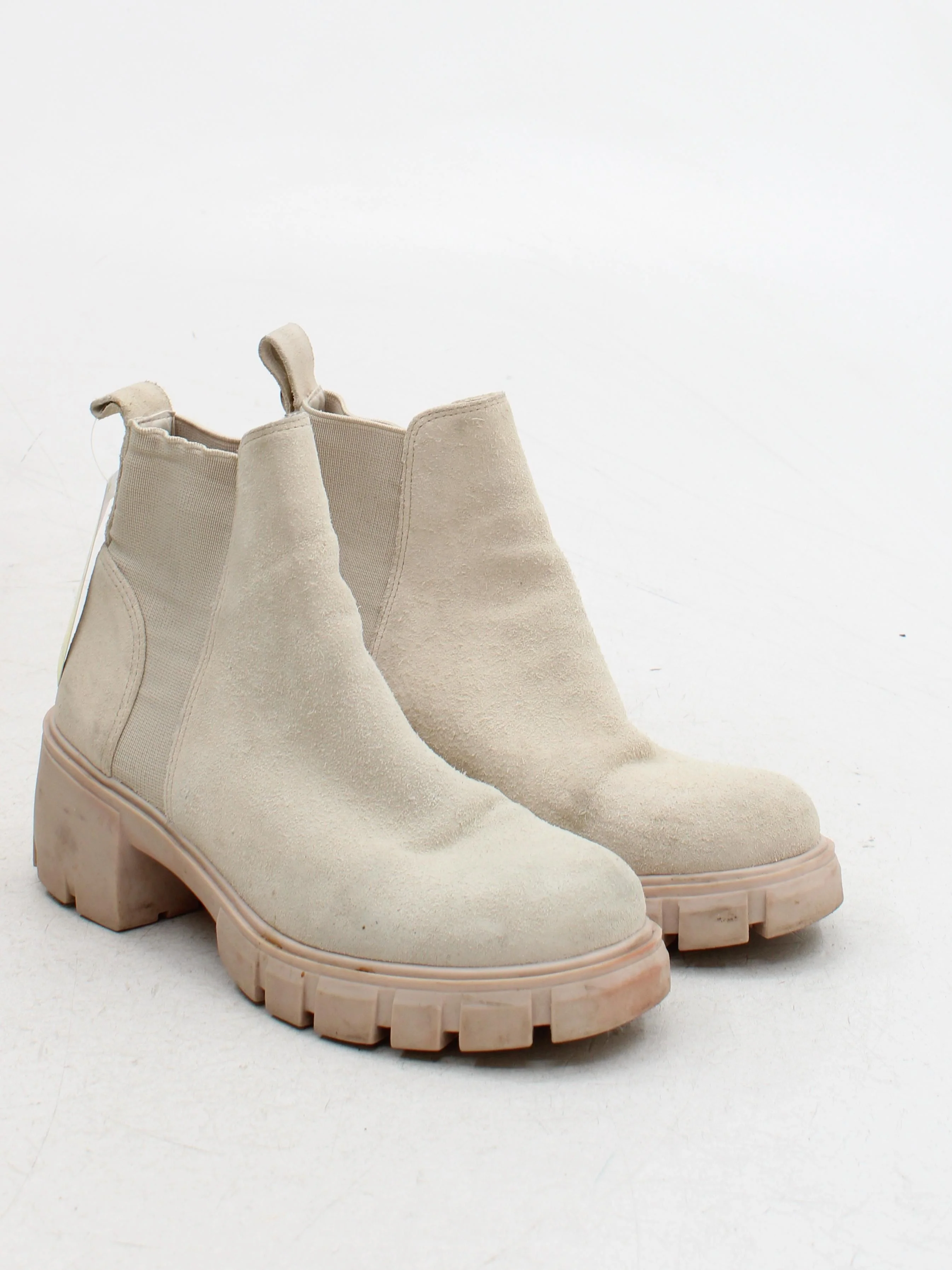 Steve Madden Women's Boots UK 5 Cream 100% Suede Chelsea - Image 4