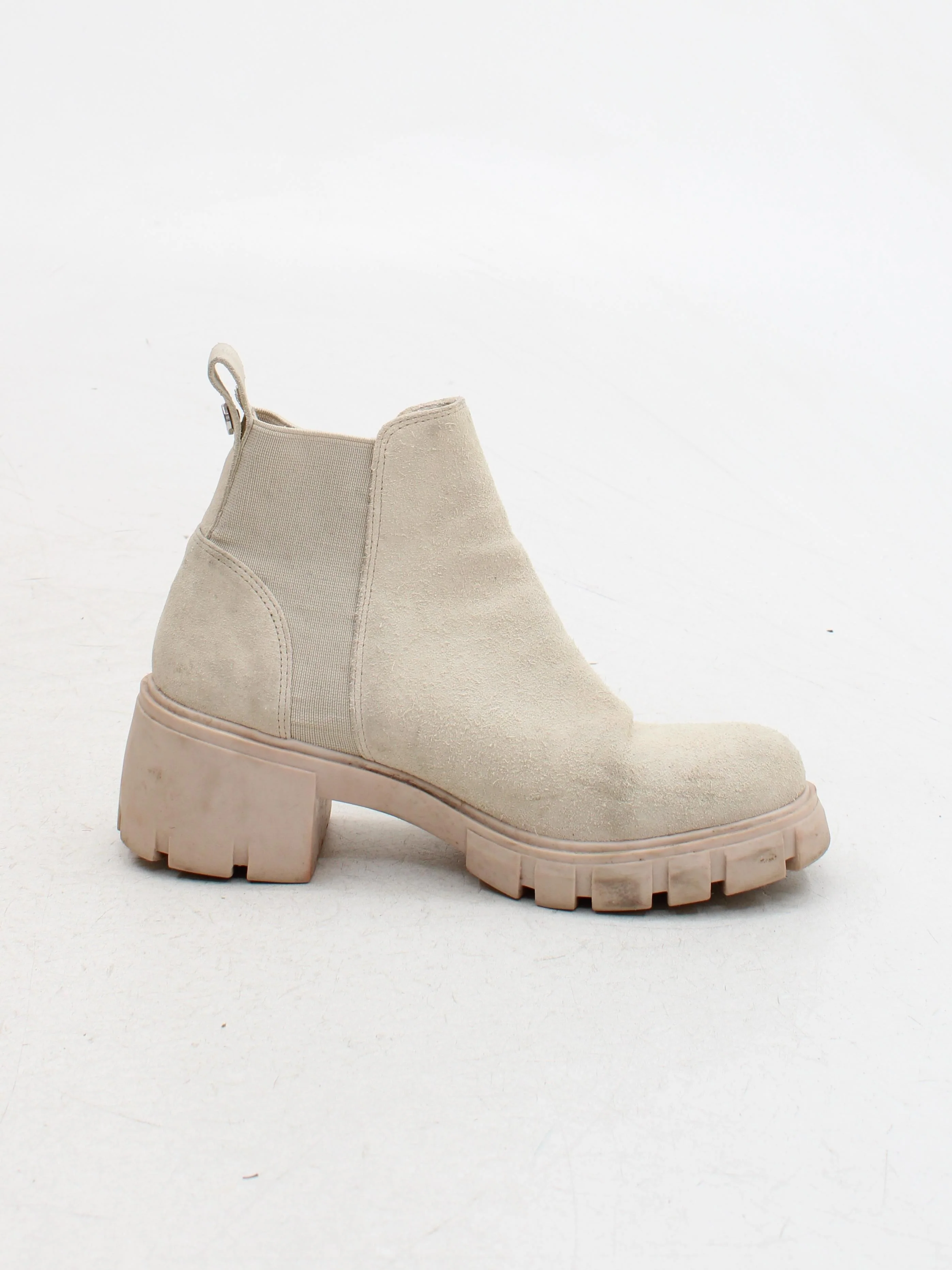 Steve Madden Women's Boots UK 5 Cream 100% Suede Chelsea - Image 5