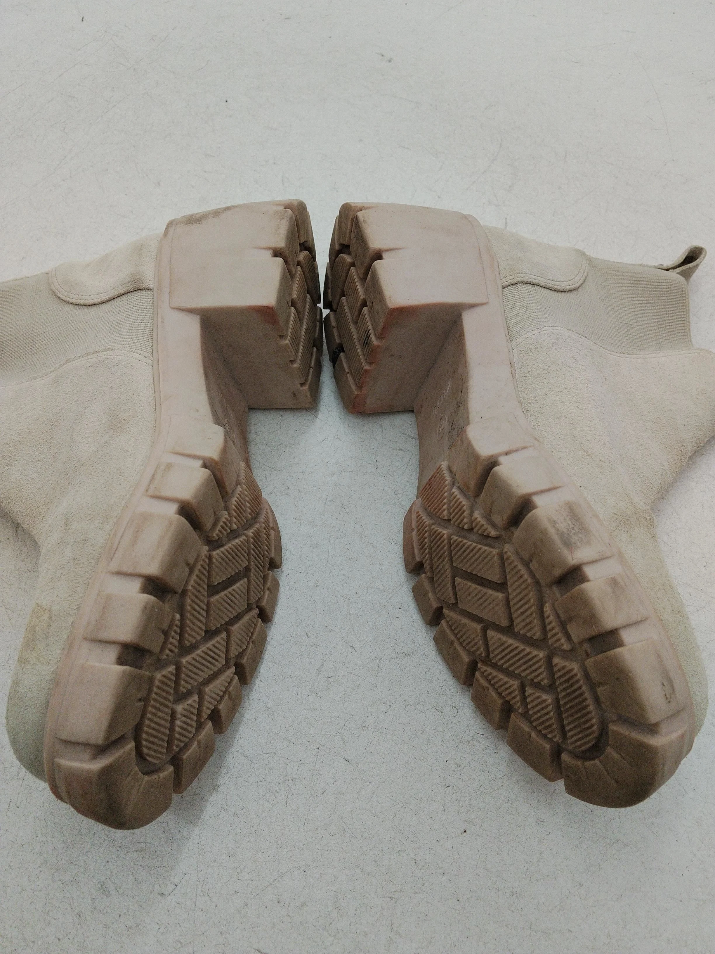 Steve Madden Women's Boots UK 5 Cream 100% Suede Chelsea - Image 7