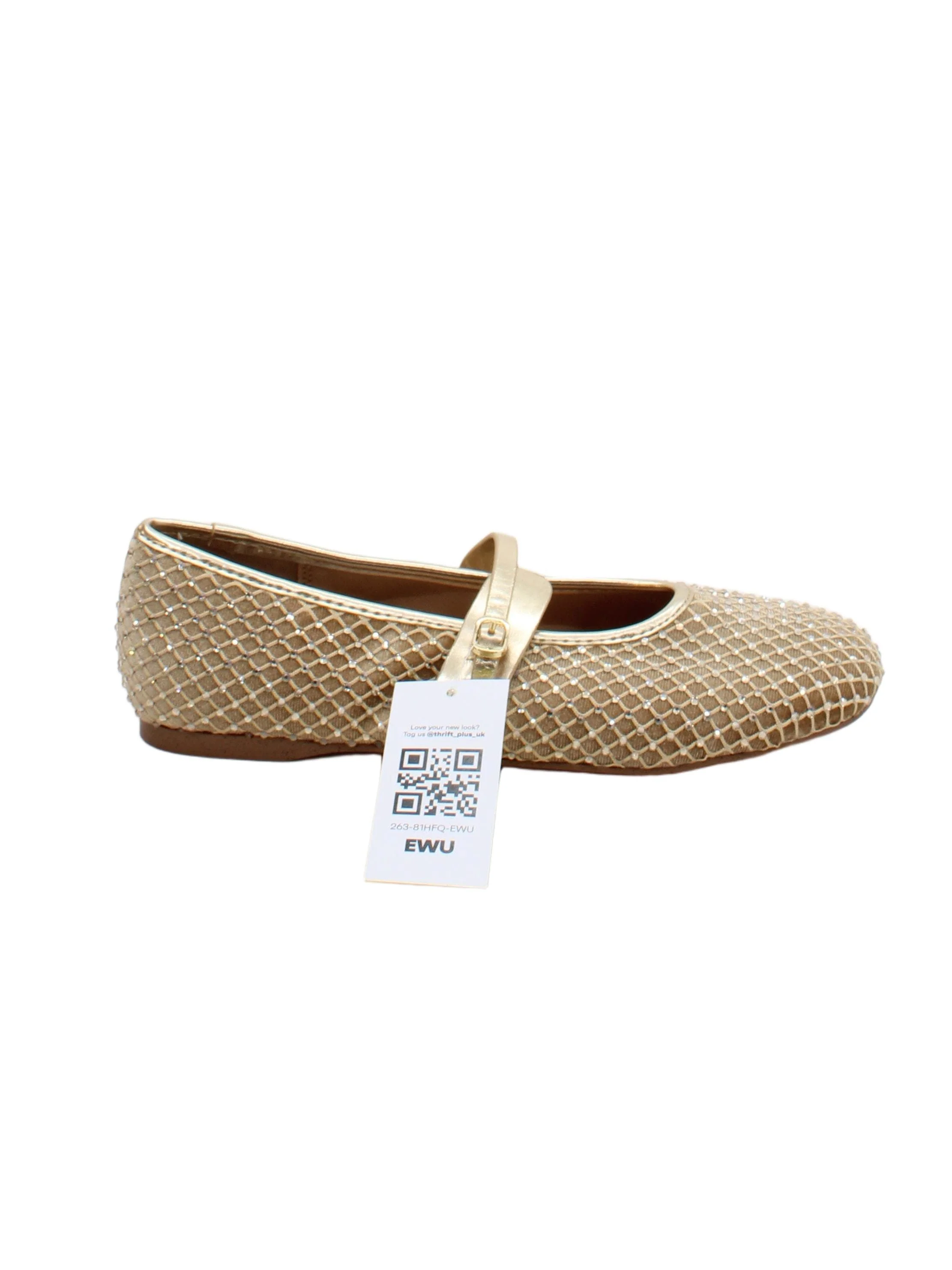 Steve Madden Women's Flat Shoes UK 4 Gold 100% Other Mary Jane