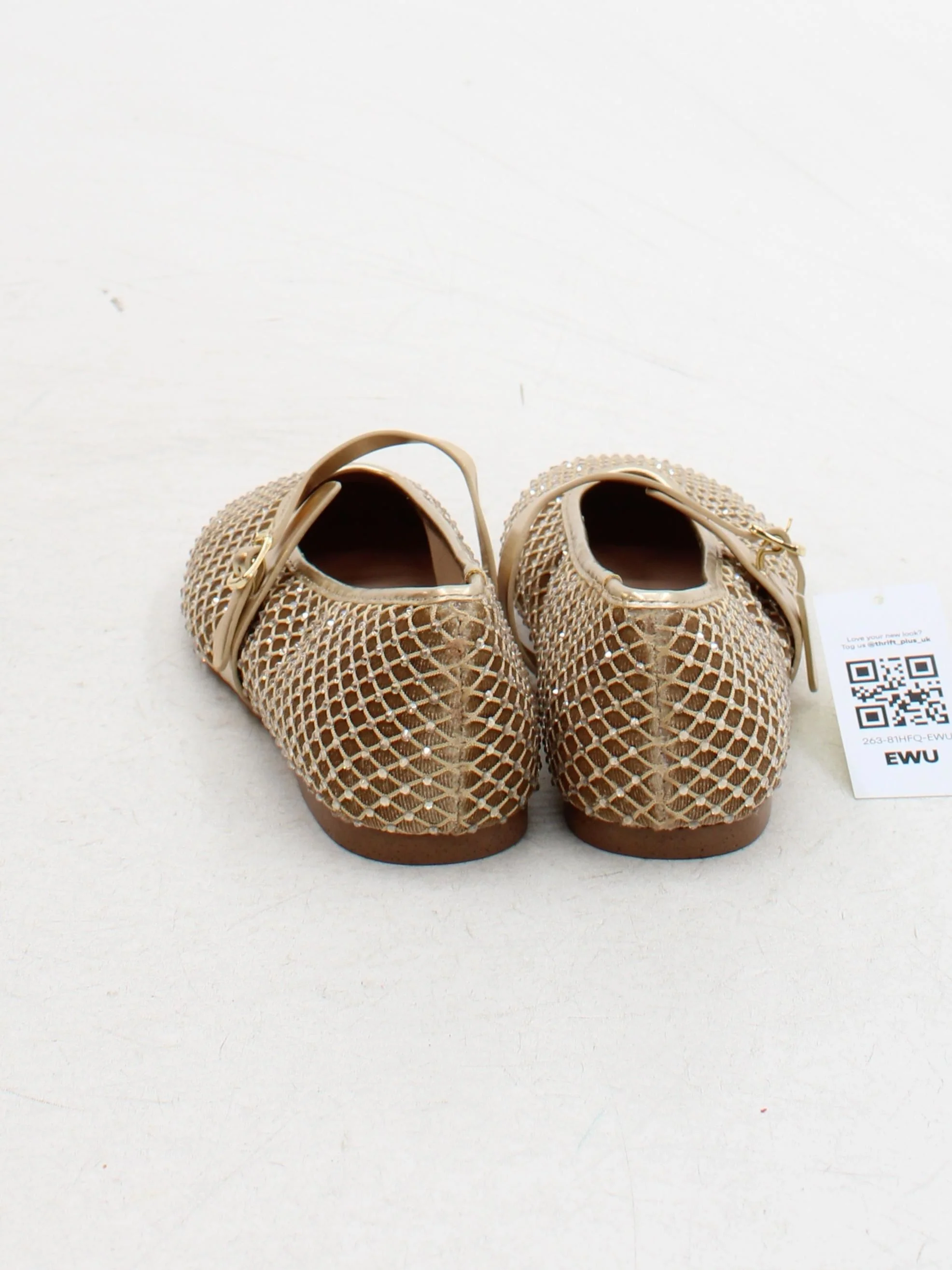 Steve Madden Women's Flat Shoes UK 4 Gold 100% Other Mary Jane - Image 3