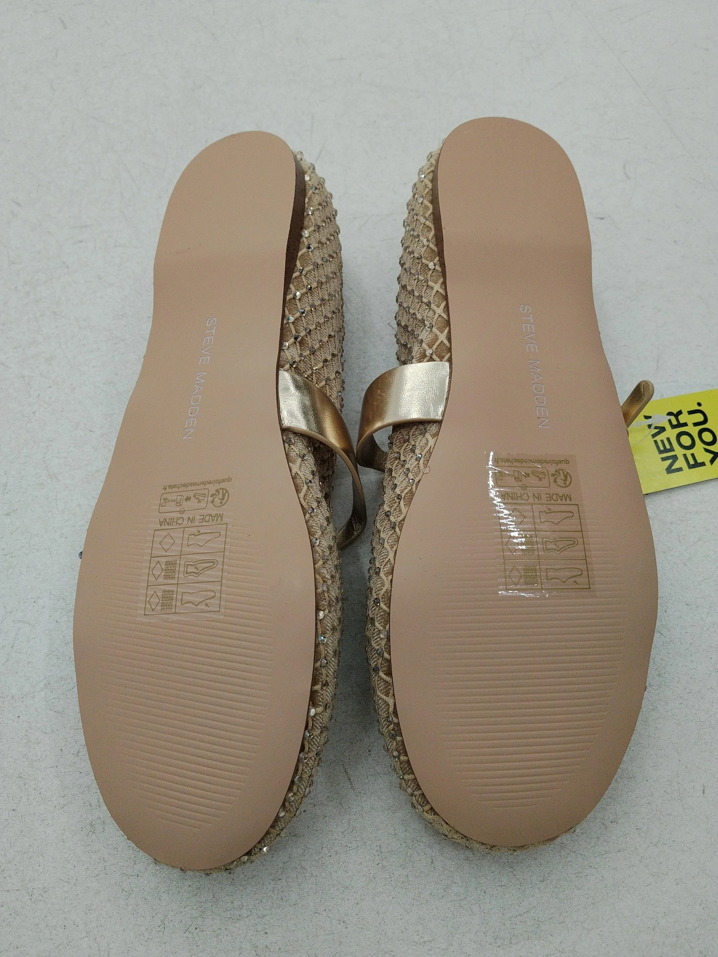 Steve Madden Women's Flat Shoes UK 4 Gold 100% Other Mary Jane - Image 7