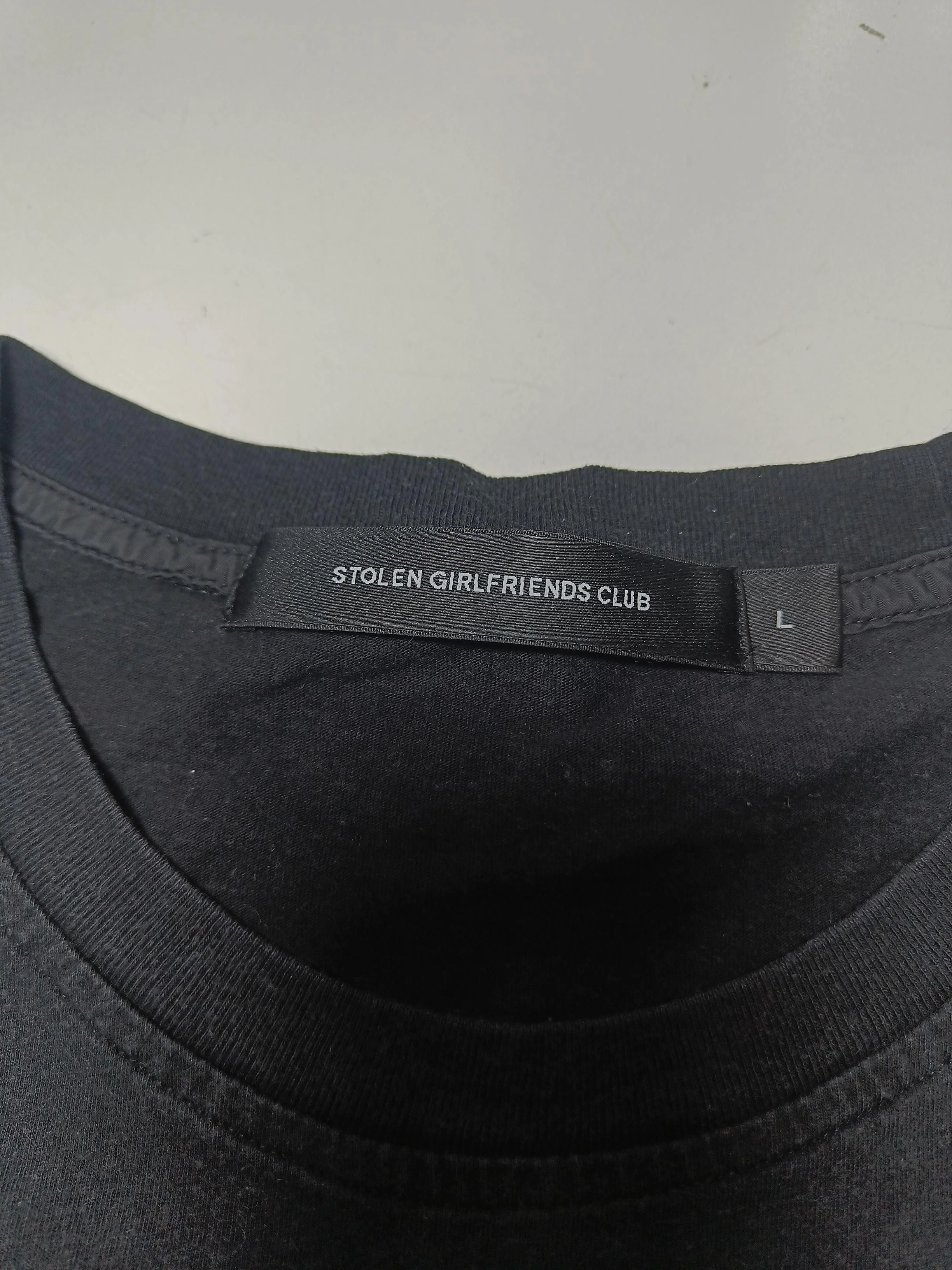 Stolen Girlfriends Club Men's T-Shirt L Black Graphic 100% Cotton Basic - Image 5