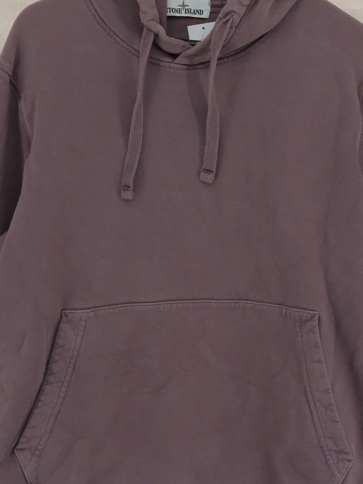 Stone Island Men's Hoodie L Purple 100% Cotton Pullover - Image 3