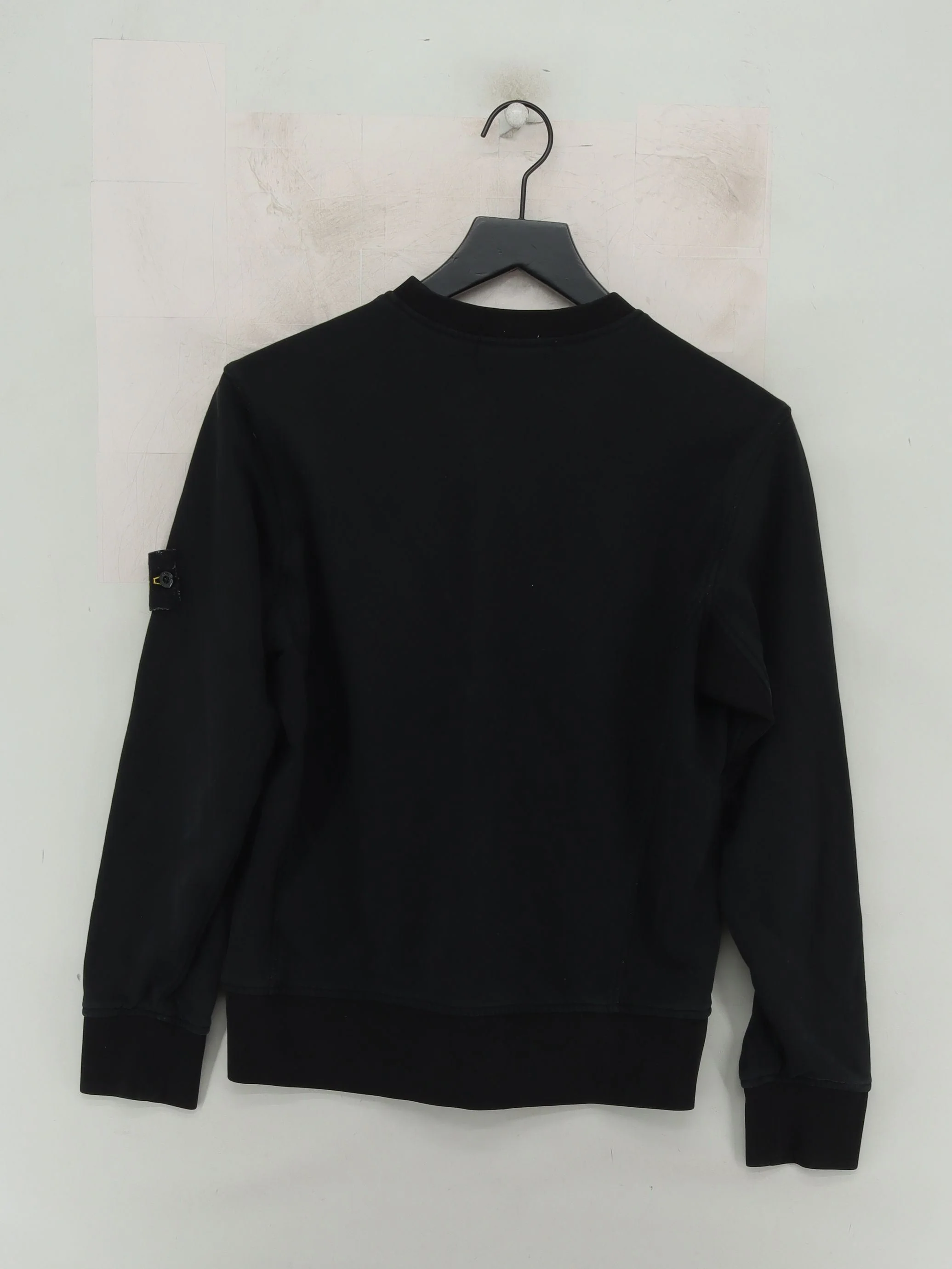 Stone Island Men's Hoodie M Black 100% Cotton Pullover - Image 2