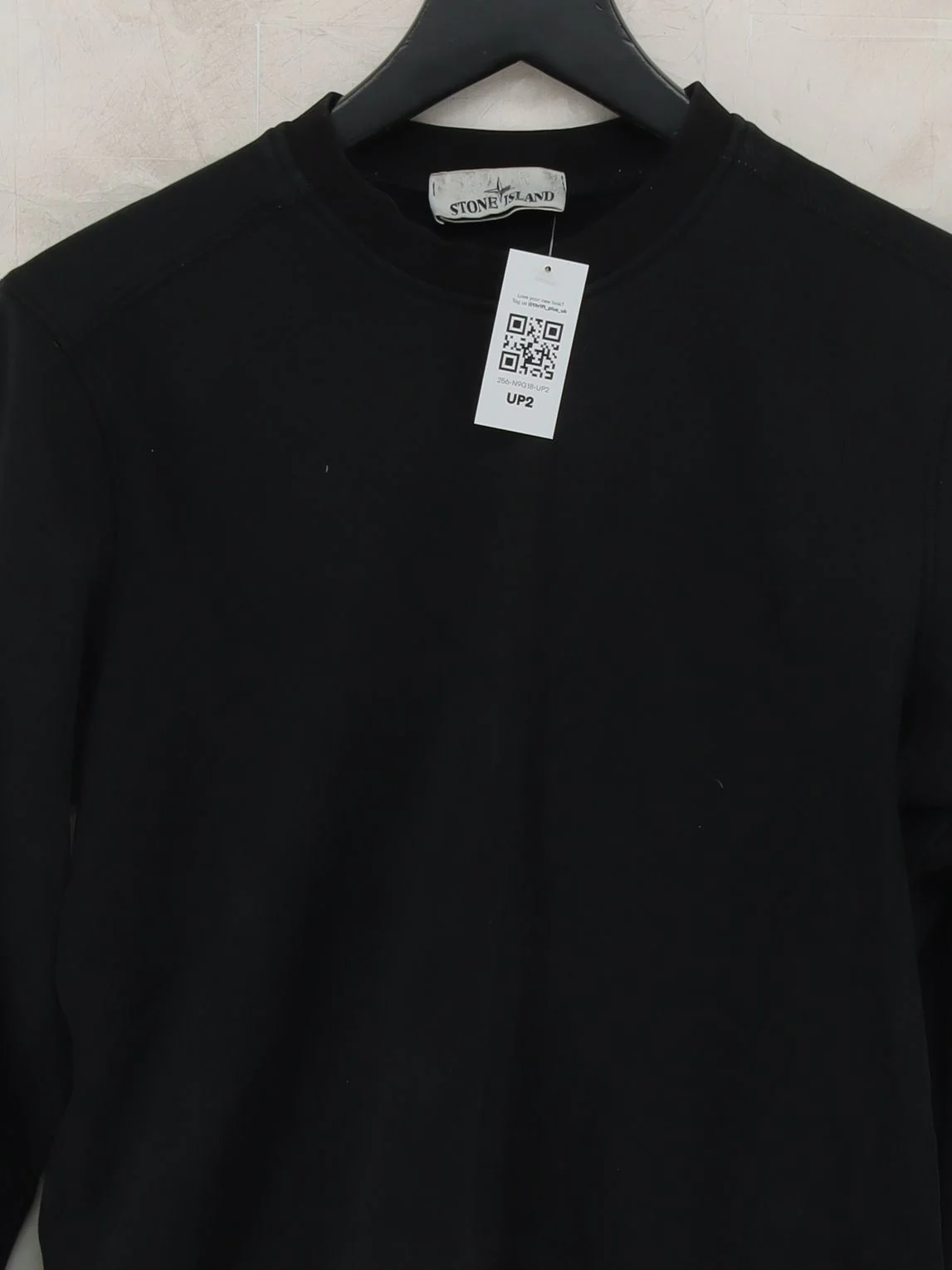 Stone Island Men's Hoodie M Black 100% Cotton Pullover - Image 3