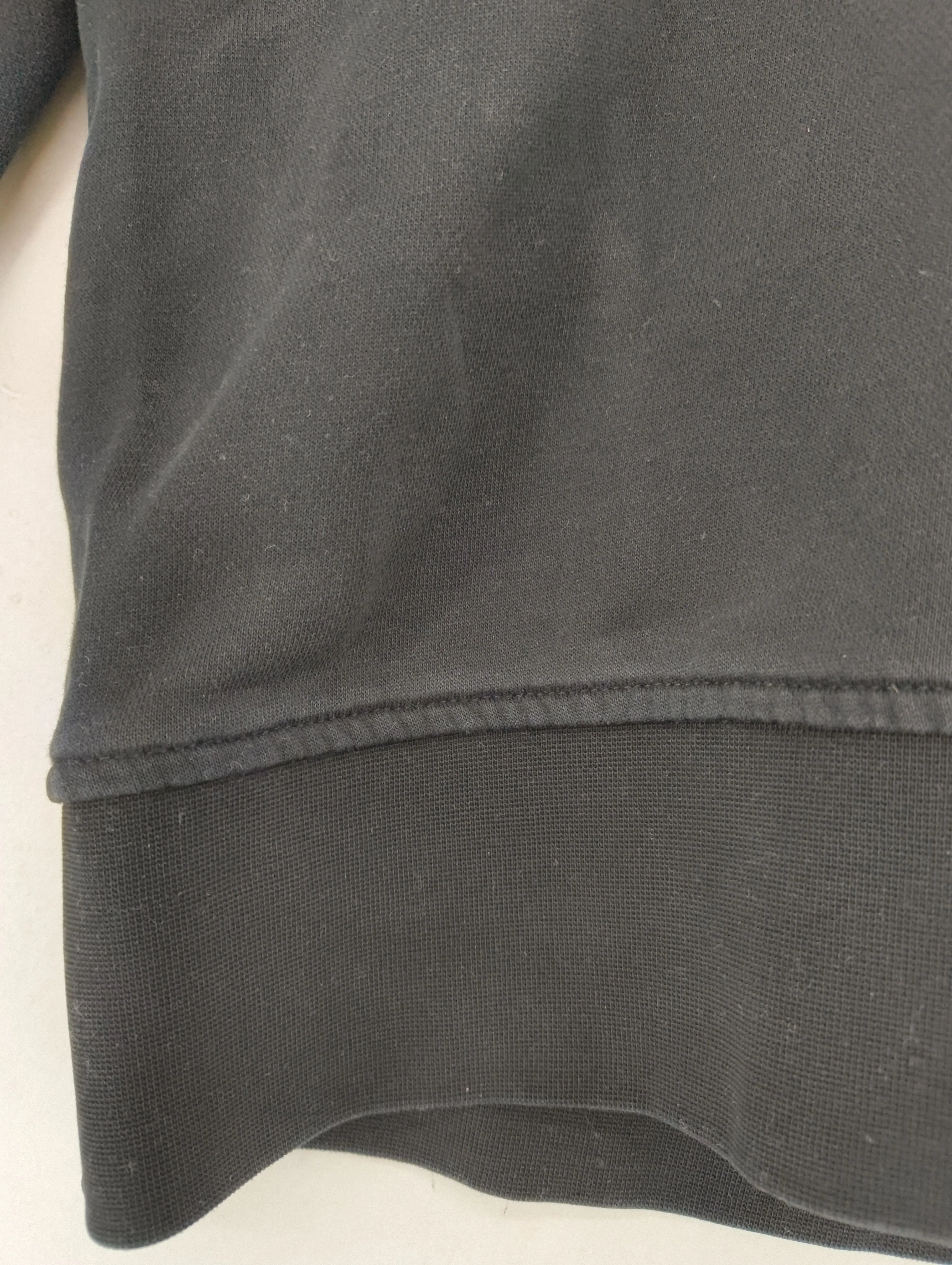 Stone Island Men's Hoodie M Black 100% Cotton Pullover - Image 5