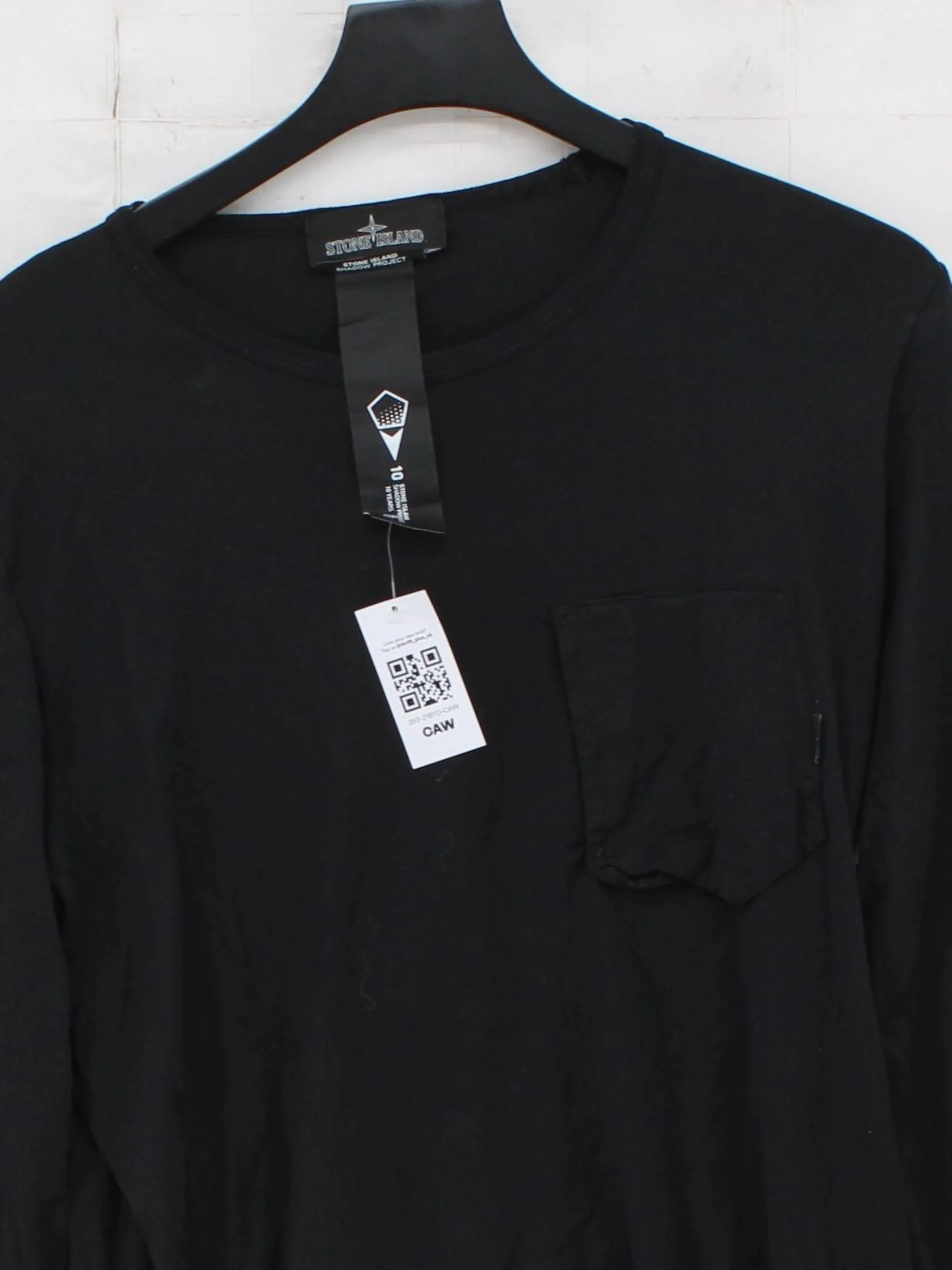 Stone Island Men's T-Shirt M Black Graphic 100% Cotton Basic - Image 3