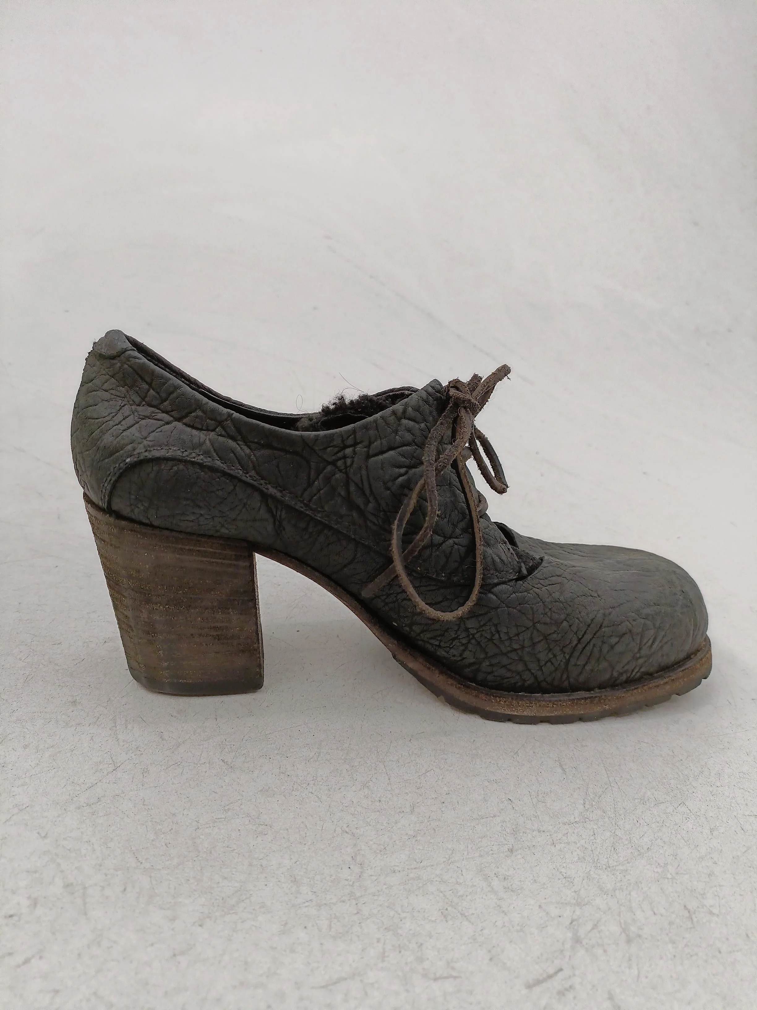 STRATEGIA Women's Heels UK 4 Black 100% Leather Platform - Image 5